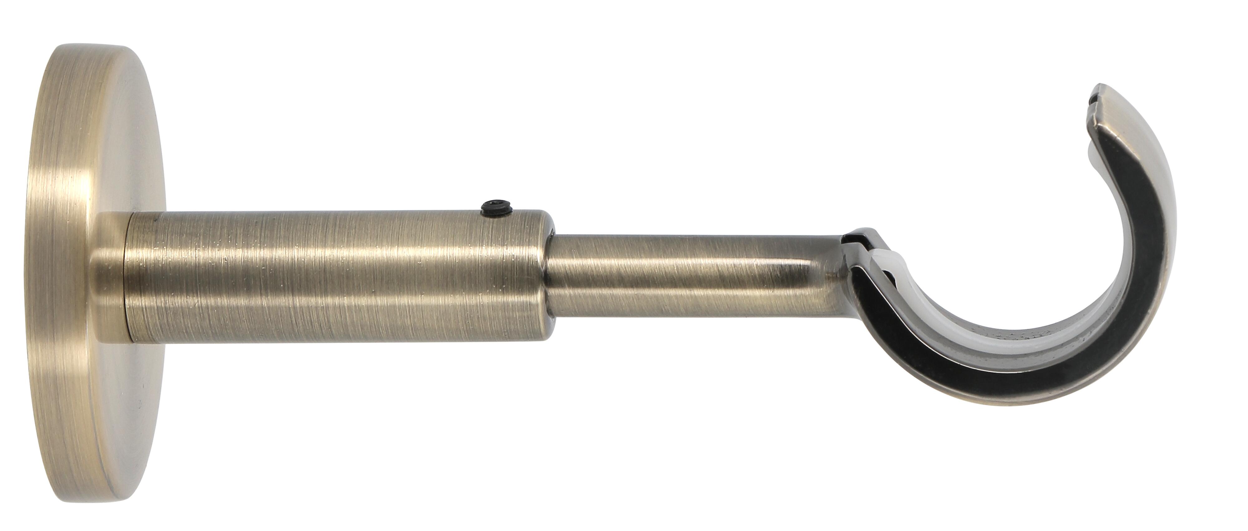 1 Soporte extensible pared para barra diámetro 28 mm Glamour MOBOIS acero bronce envejecido 11.5-15 cm - 3