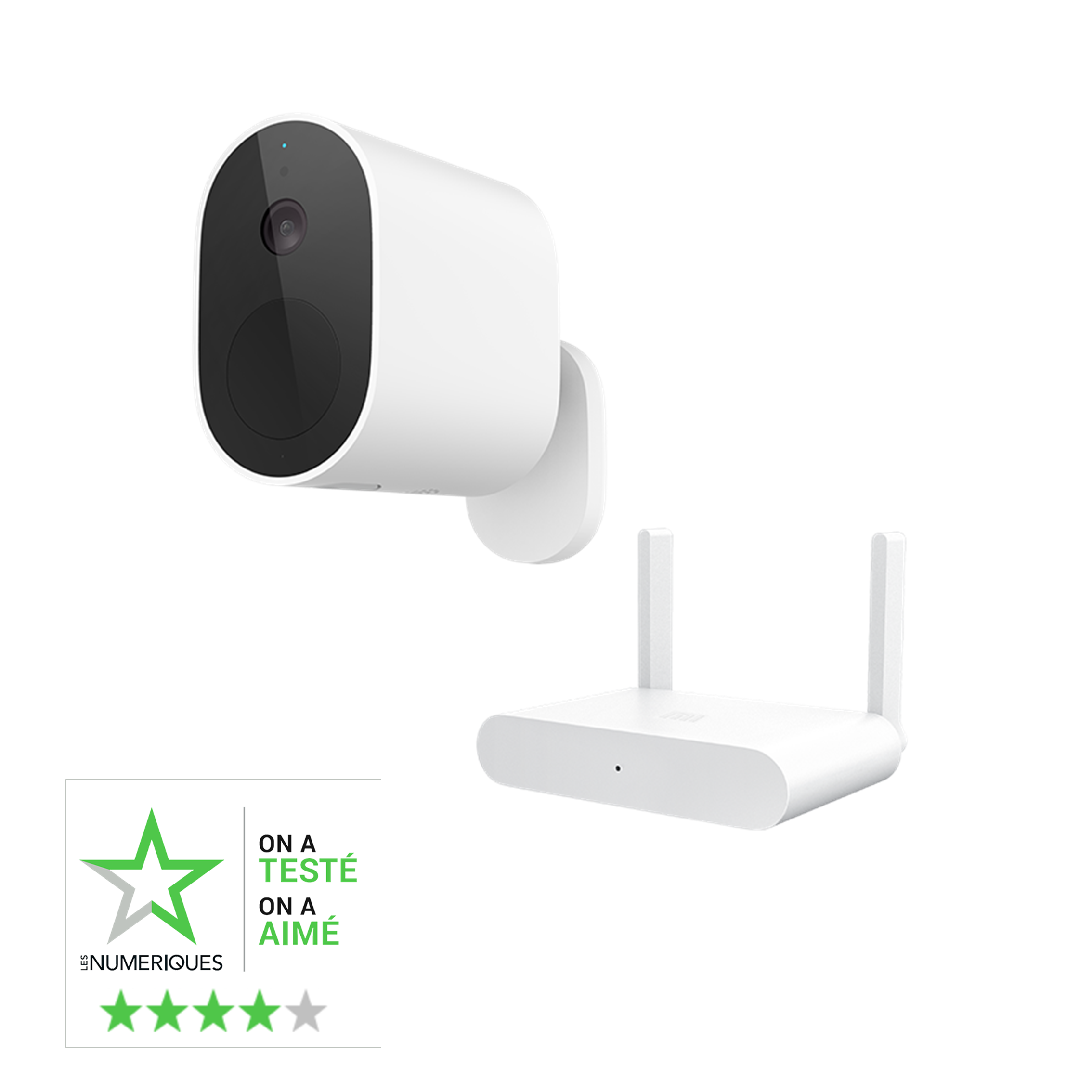 Kit de vidéosurveillance extérieure sans fil, blanc, XIAOMI - 2