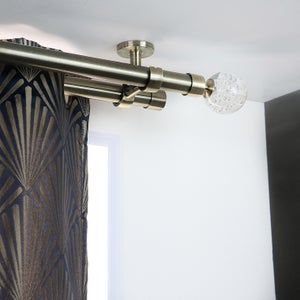 Rail Rideaux Plafond Supports Tringle à Rideaux Sans Perçage - Lot De 4, Transparent (adhésif Puissant) Support Tringle Adhesif