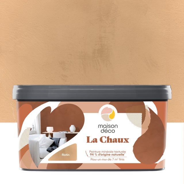 Peinture à effet, La chaux MAISON DECO, rotin, mat, 2.5 l