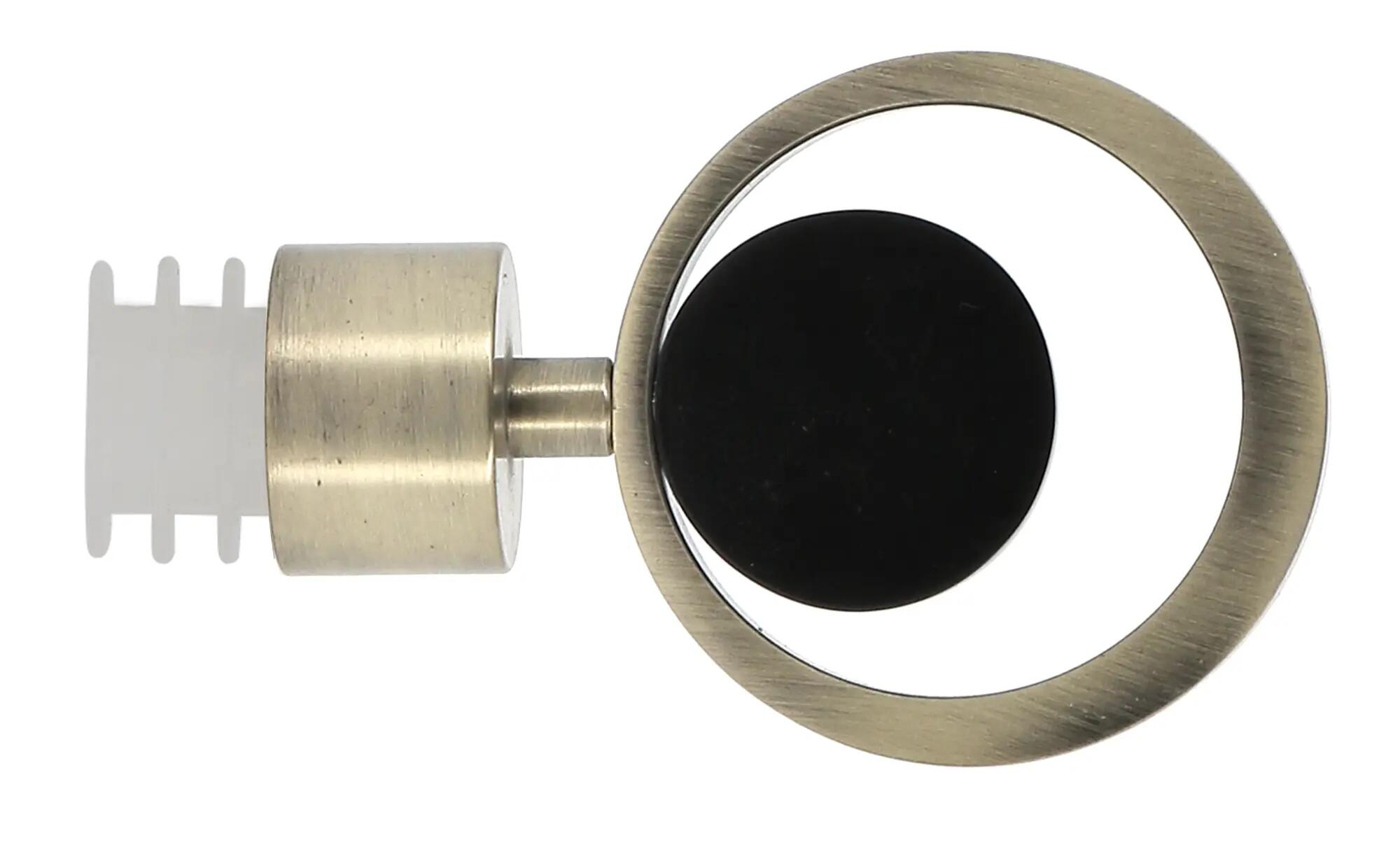 1 Terminal para barra de cortina Círculo Mixx Glamour MOBOIS acero bronce para barra diámetro 28 mm - 3