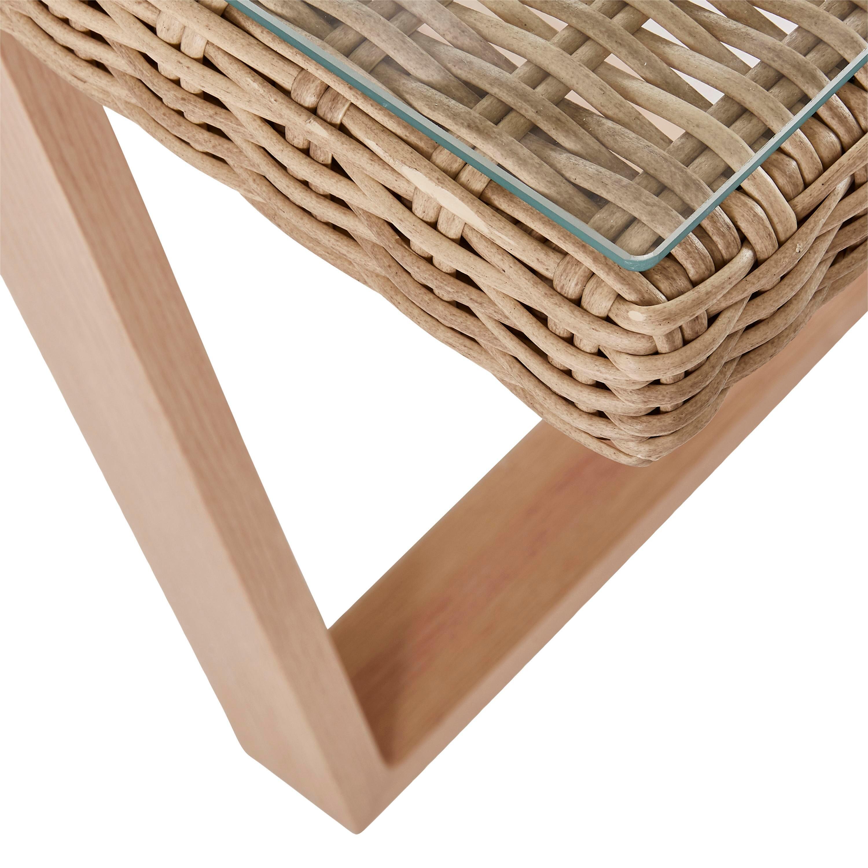 Mesa de rattan NATERIAL MEDENA 200X100X74CM - 9