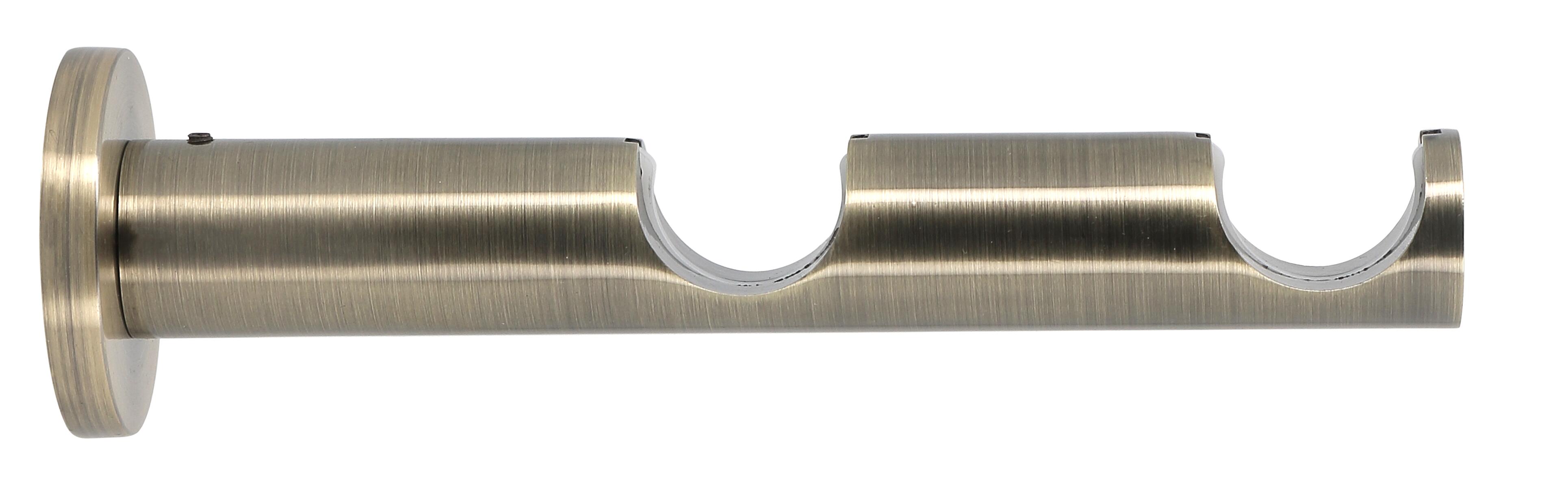 1 Soporte extensible a pared para 2 barras diámetro 28 mm Glamour MOBOIS acero doré envejecido extensible 9.5-17.5 cm - 2