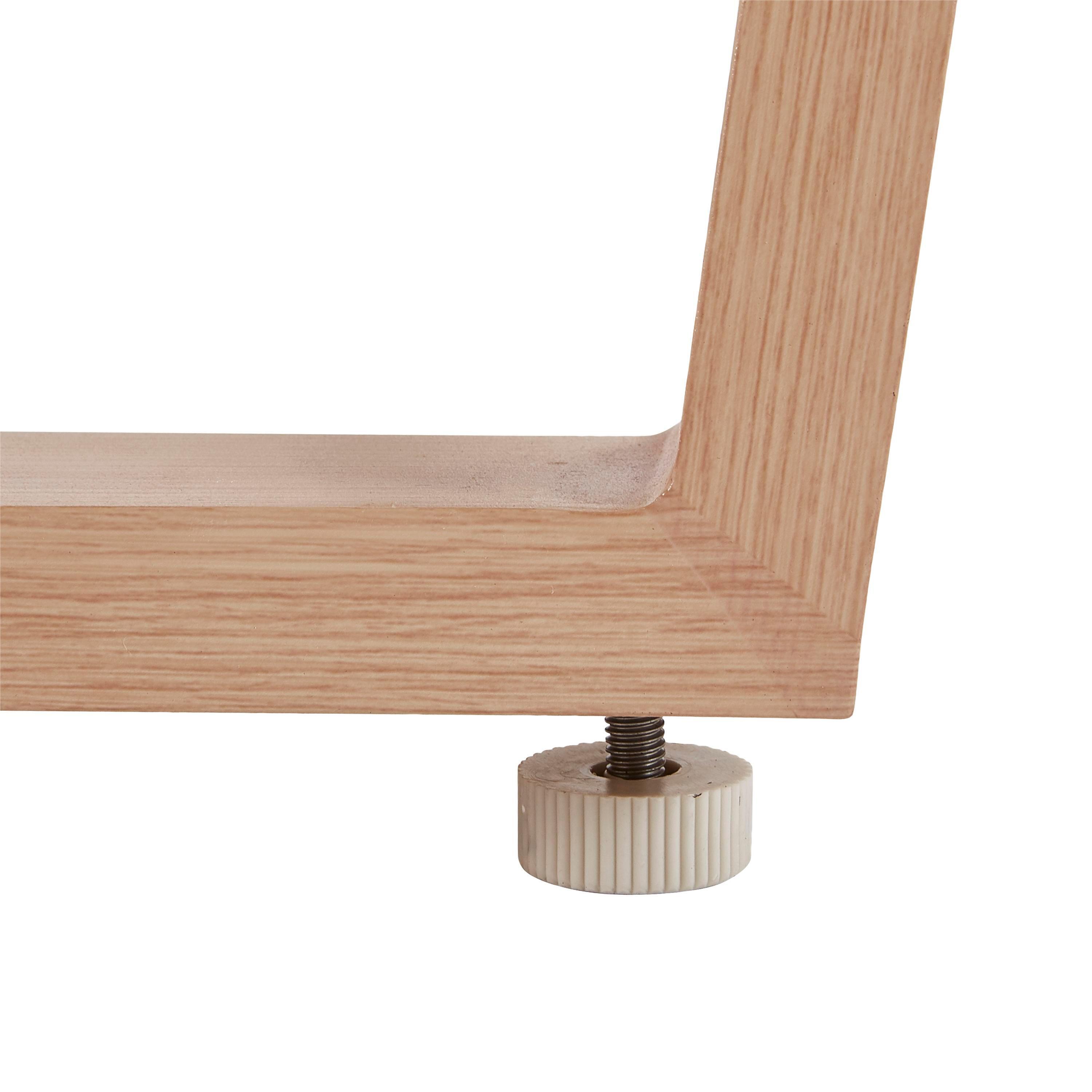 Tavolo da pranzo per giardino Medena NATERIAL in alluminio con piano in vetro beige per 6 persone 100x200cm - 25