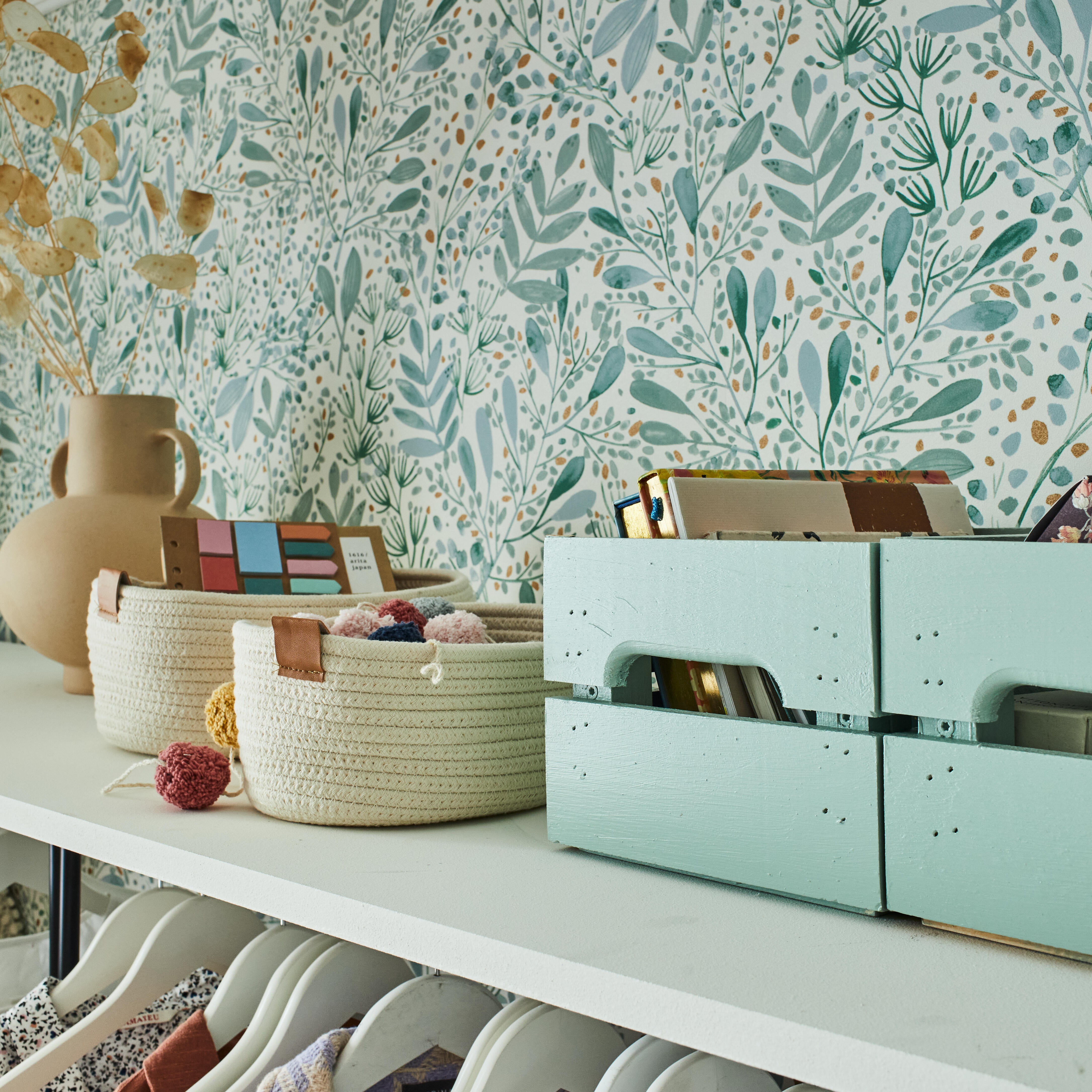 Lot de 2 paniers crème l.20 x P.27 x H.11.5 cm SENSEA - 2