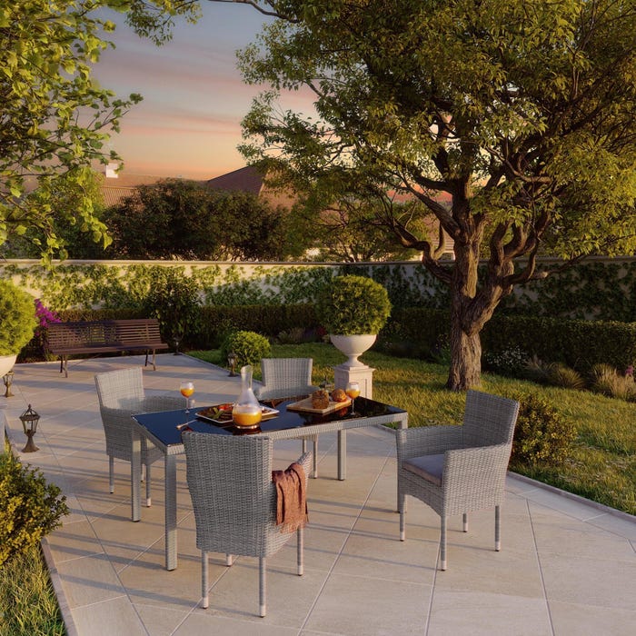 SILLON ALU RATAN DAVOS ANT NATERIAL