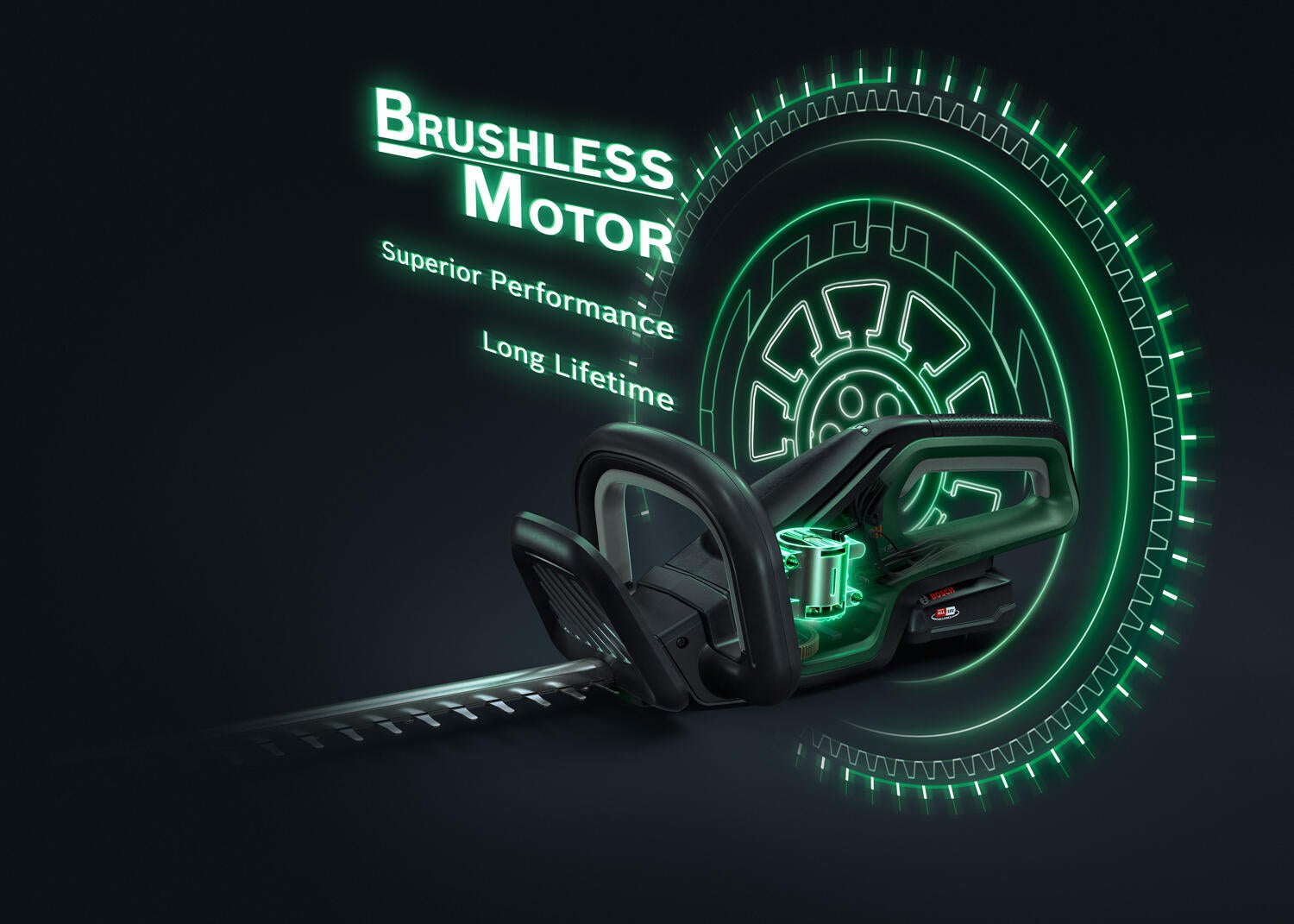 Taille-haie sur batterie BOSCH Universalhedgecut 18-55 2 batt 18 V L.55 cm - 4