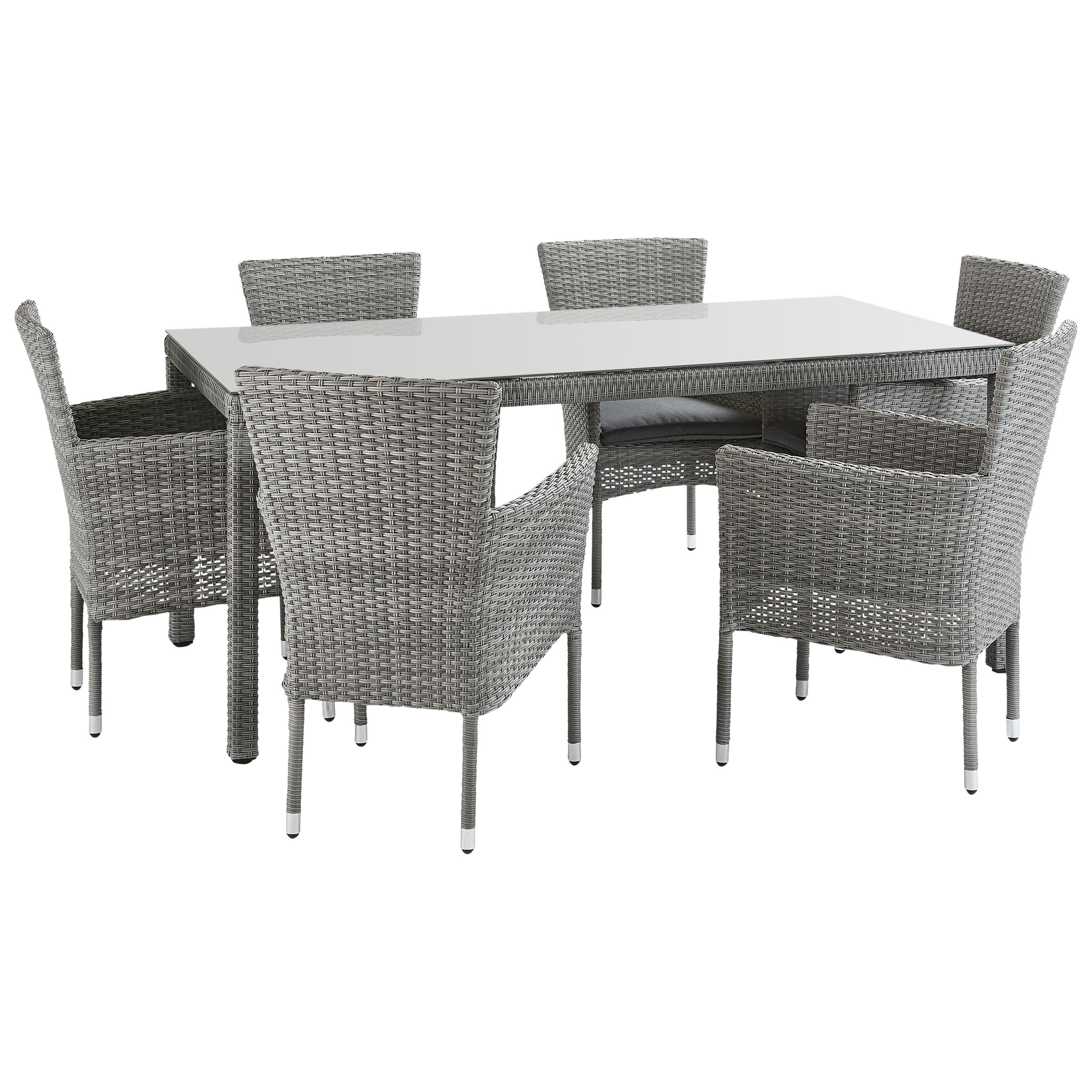 Cadeira de rattan cinza escuro Naterial Davos - 22