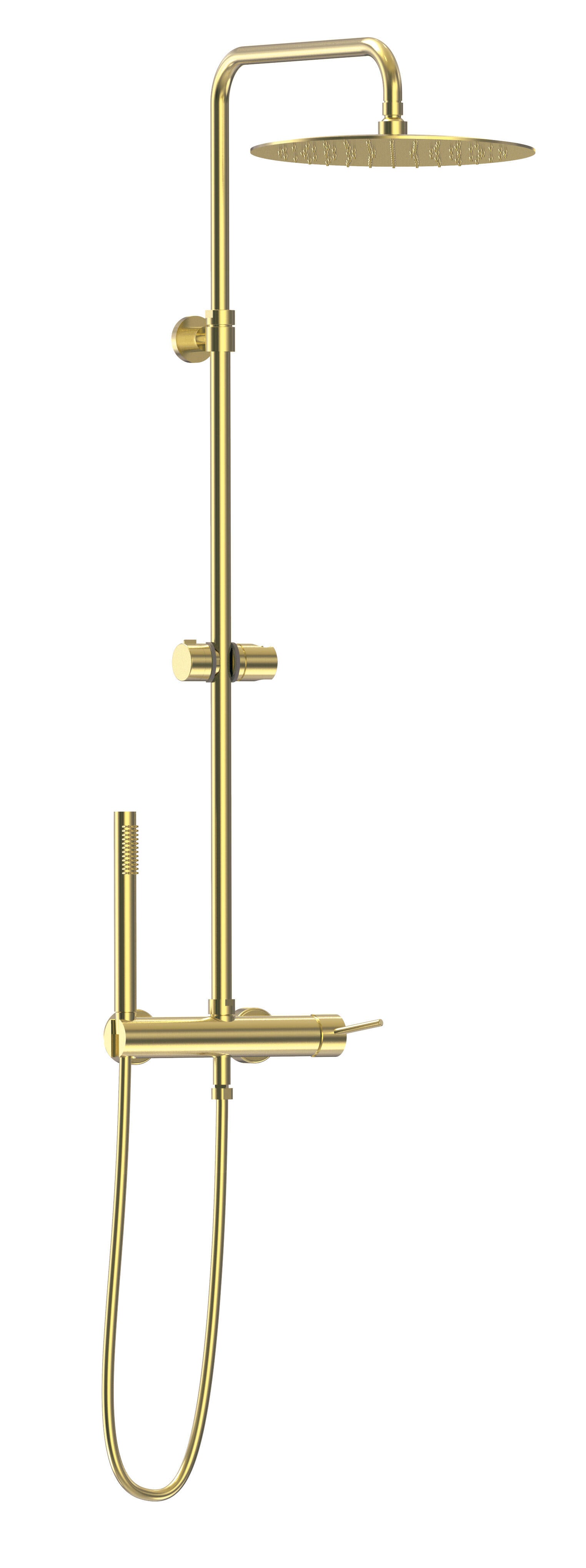 Colonne de douche mécanique ESSEBAGNO Envol Or brossé | Leroy Merlin