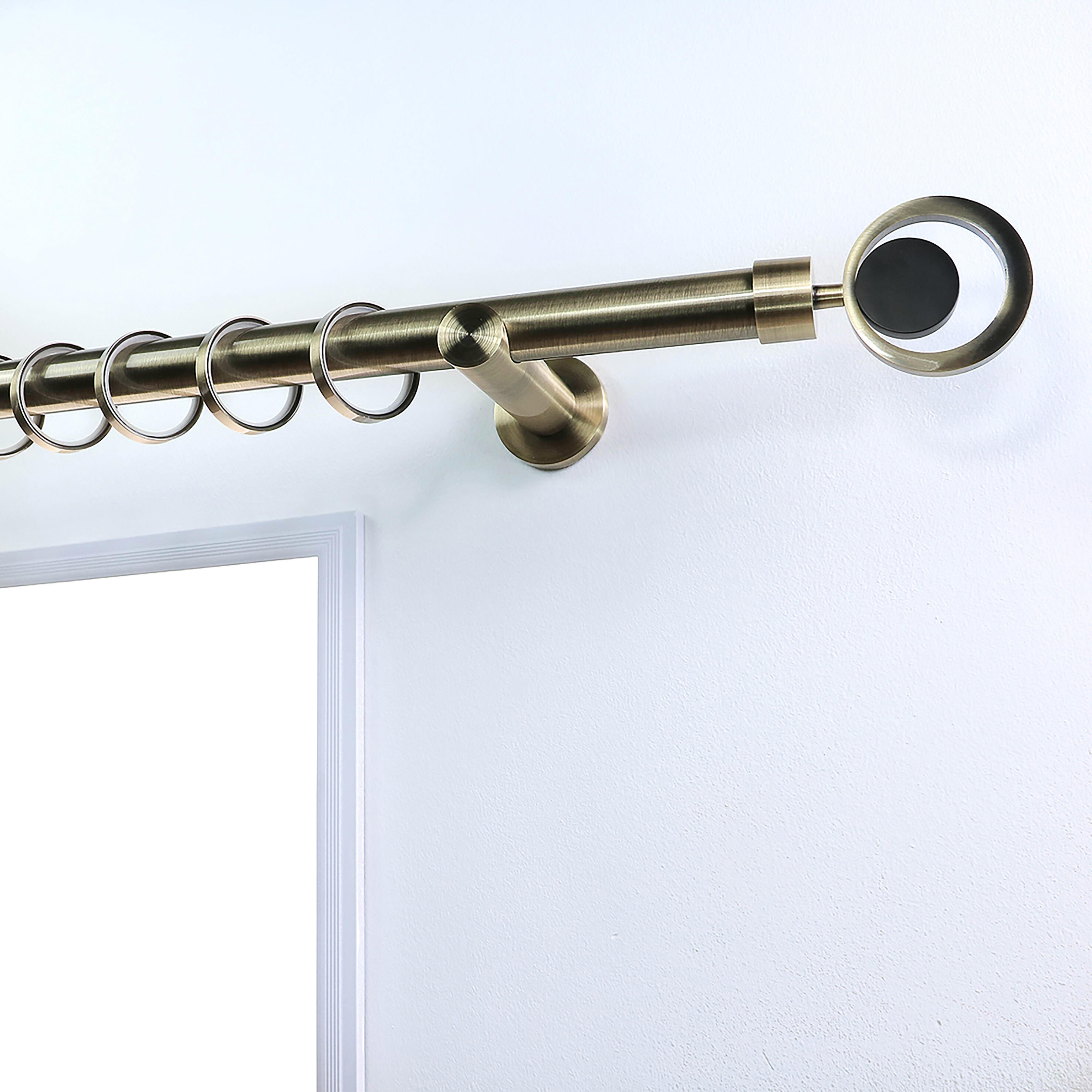 10 Anillas para barra de cortina diámetro 28 mm acero MOBOIS bronce mate - 2