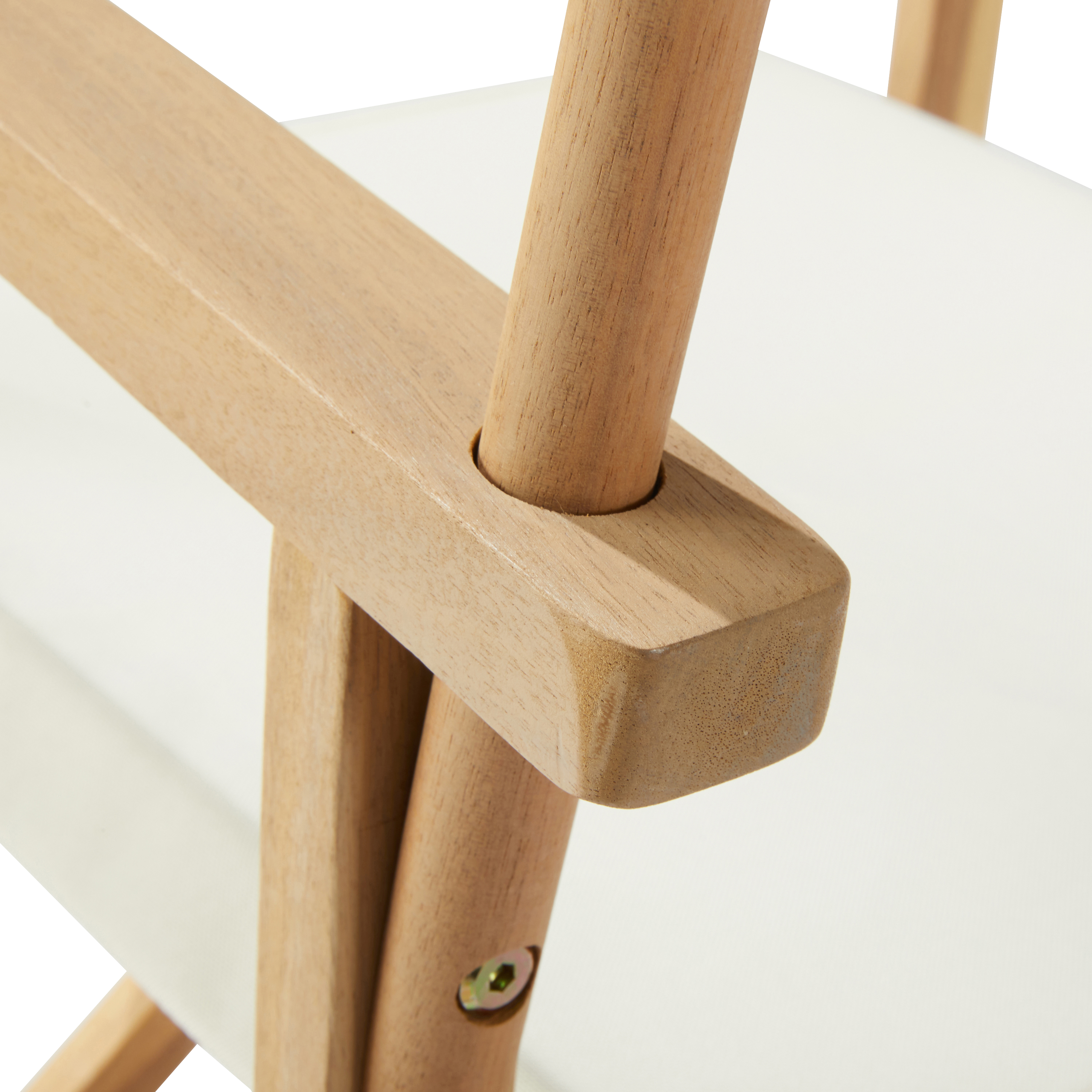 Silla de director de jardín de madera NATERIAL Solis crema - 20