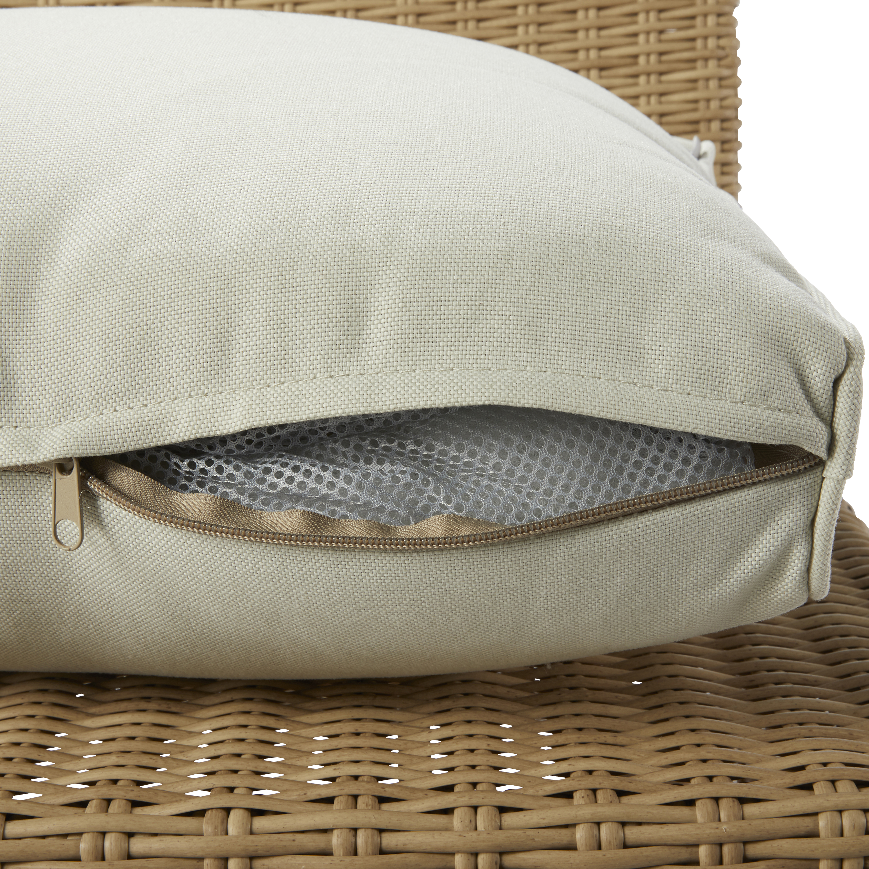 Sillón de jardín con cojín de aluminio NATERIAL Medena gris - 7