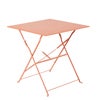 Mesa de metal NATERIAL FLORA II ORIGAMI 70X70CM LARANJA