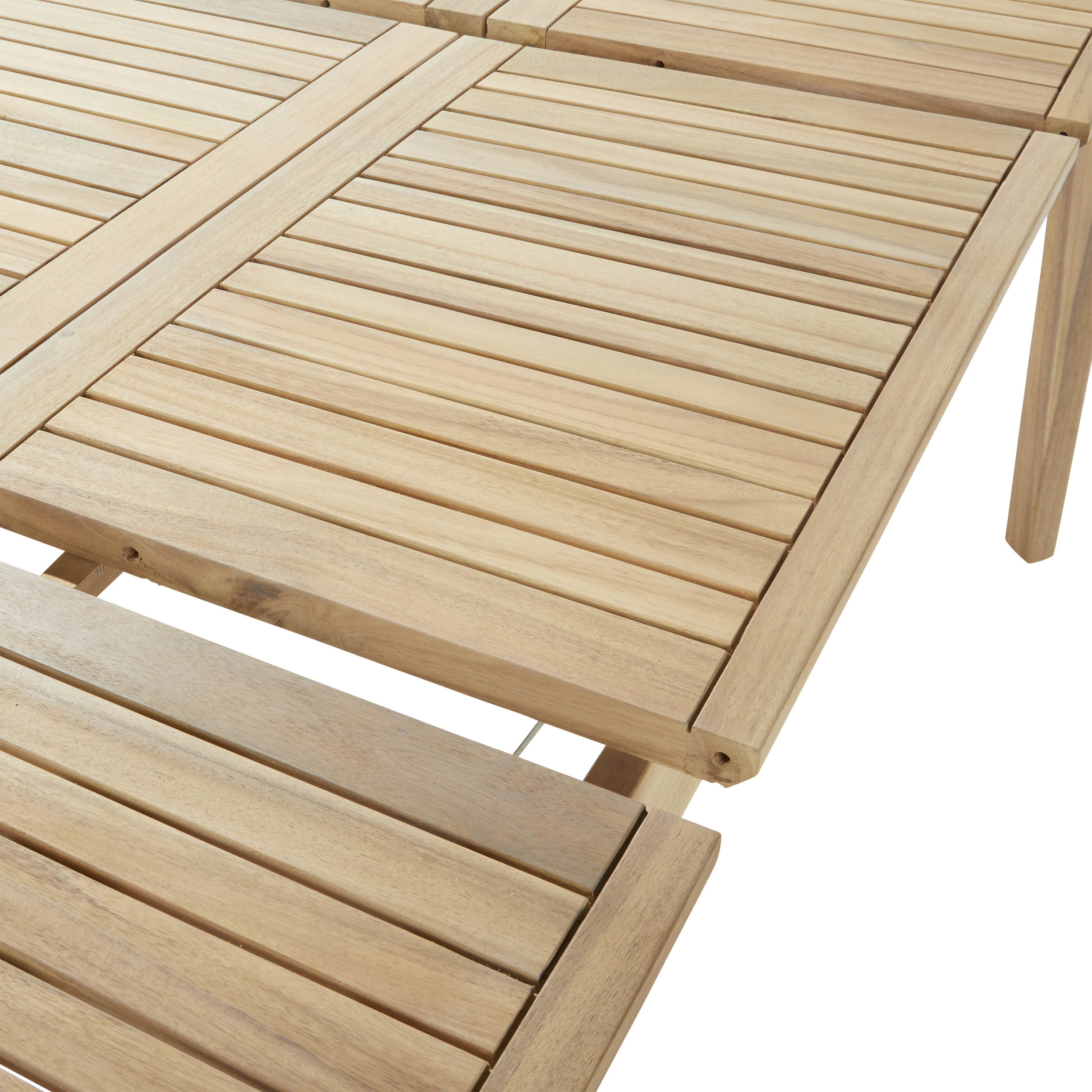 Set tavolo e sedie Atlas NATERIAL in acacia marrone per 6 persone - 8