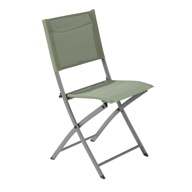 Chaise de jardin NATERIAL Emys en acier vert
