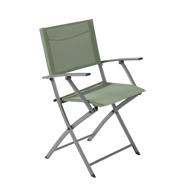 Fauteuil de jardin NATERIAL en acier vert