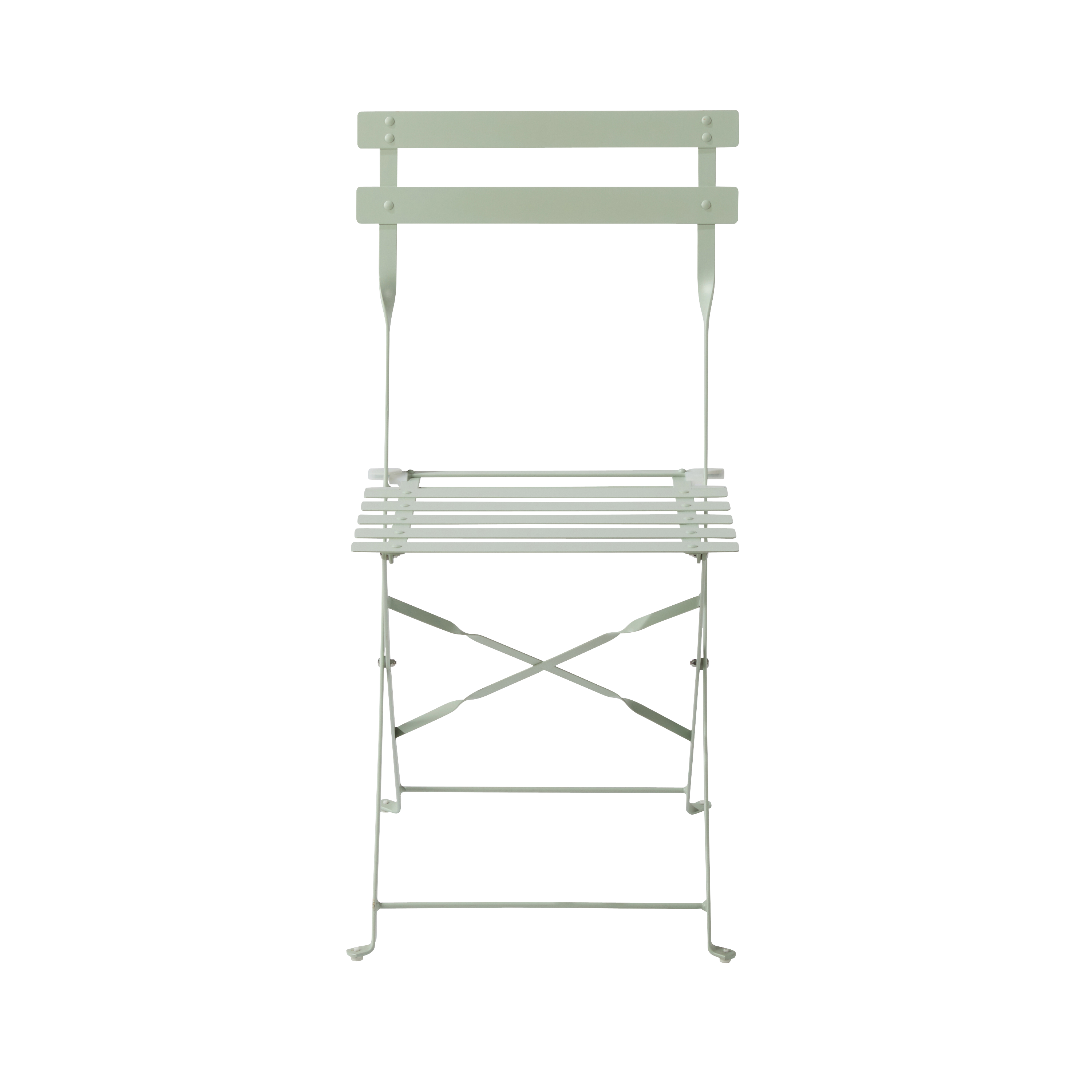 Sedia da giardino pieghevole Flora NATERIAL, struttura e seduta in acciaio verde - 11