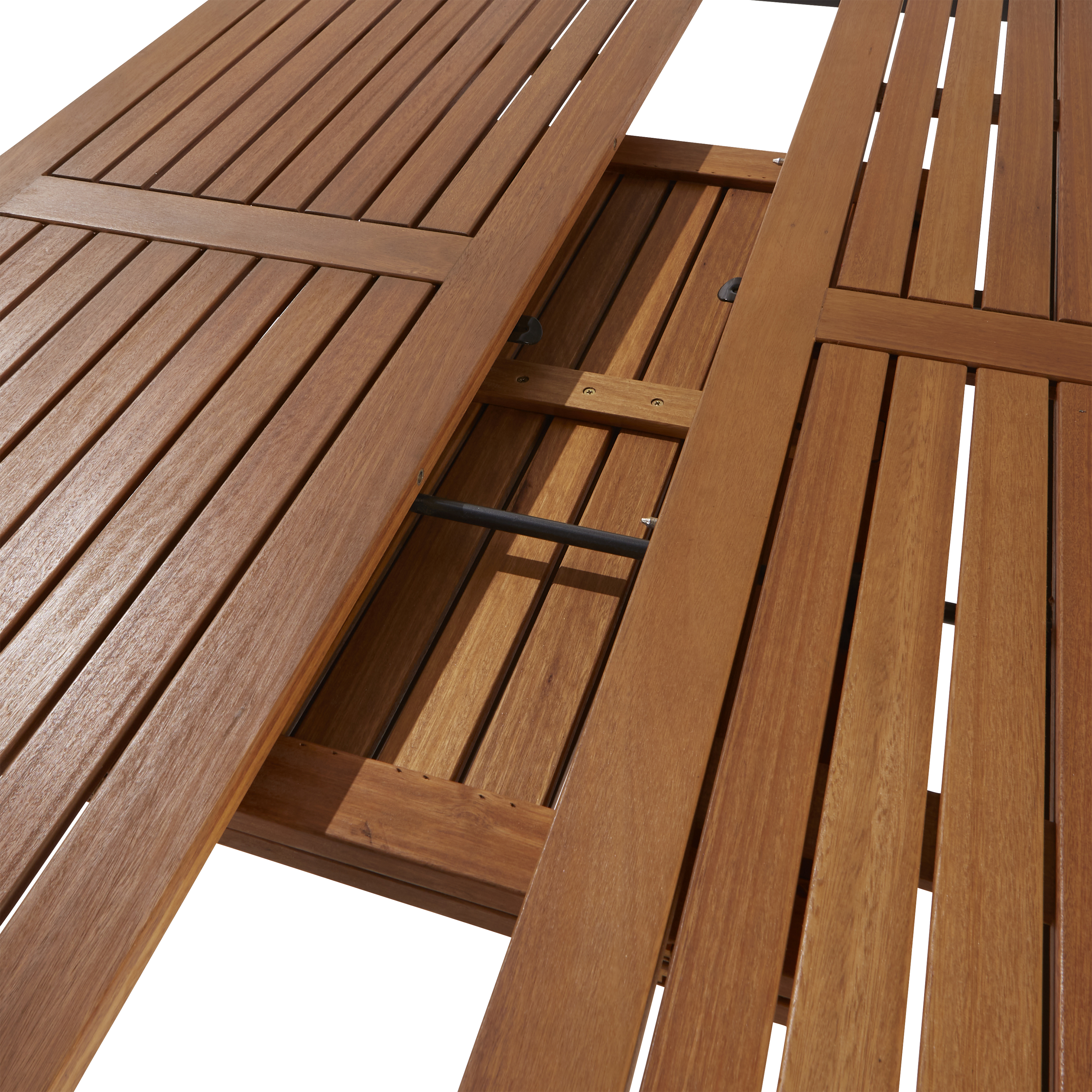 Mesa de jardín extensible de aluminio/mad NATERIAL Oris marrón de 102/147x147 cm - 13