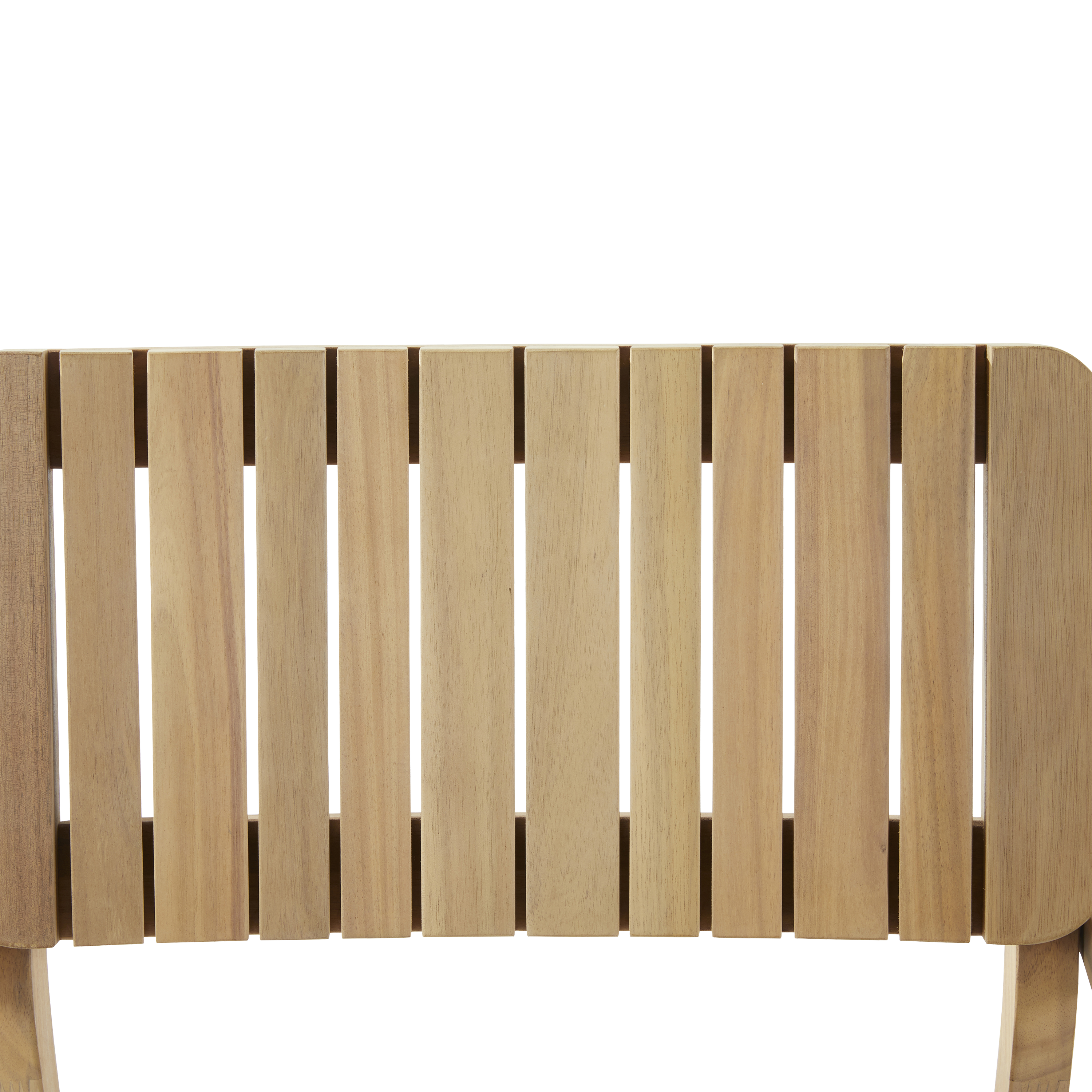 Sedia da giardino con braccioli Atlas NATERIAL, struttura e seduta in acacia bianco - 8