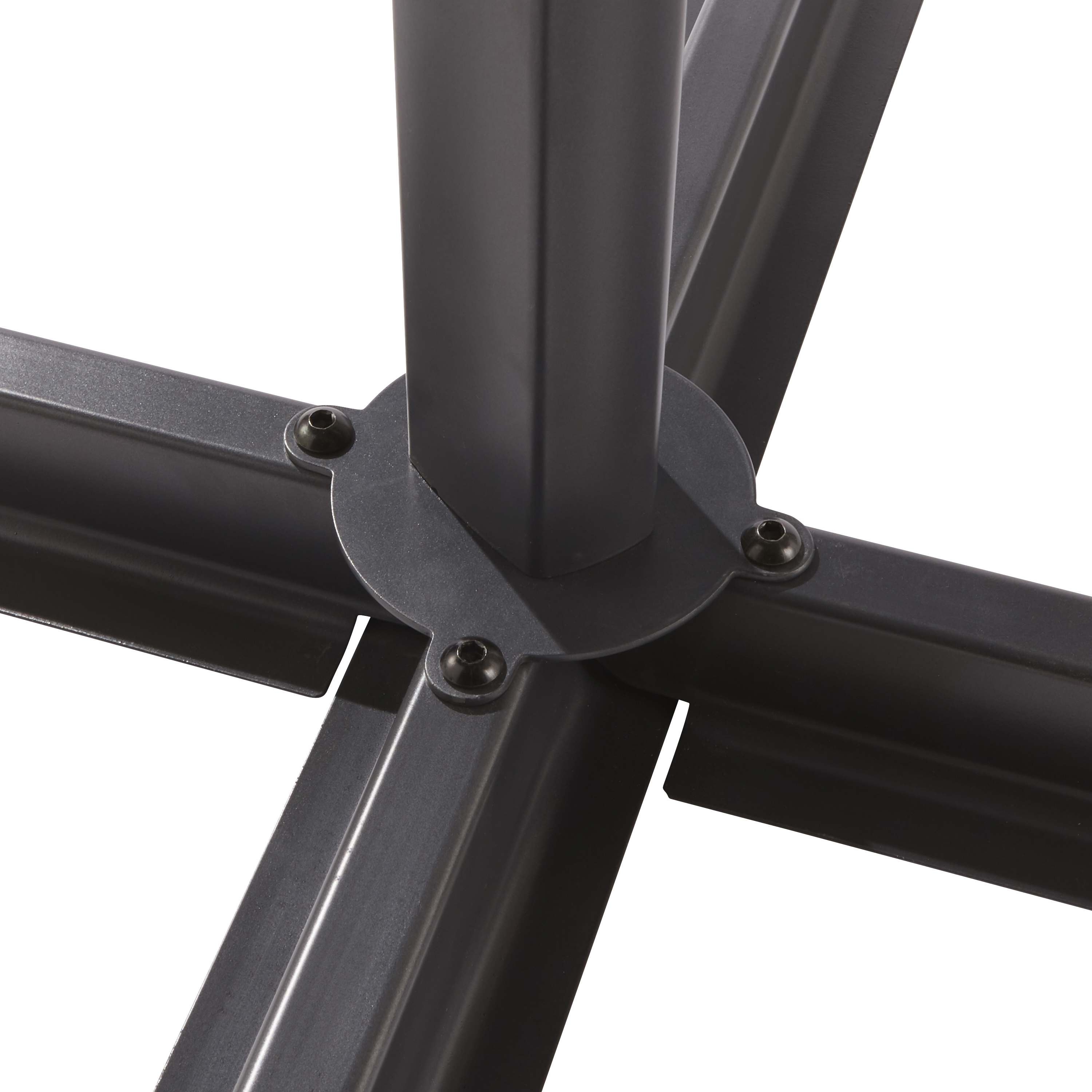 Poteau pour voile d'ombrage aluminium Sismo gris, NATERIAL - 4