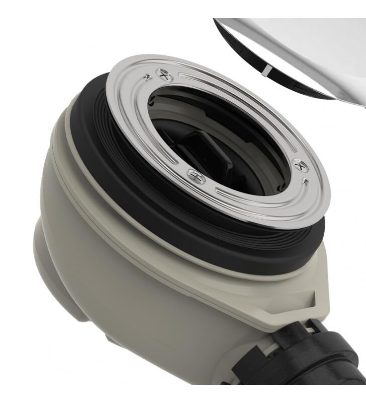 Piletta per doccia e per scarico a pavimento con coperchio  GEBERIT Sifone doccia D90, con tappo.  Ø 90 mm Ø foro 40 mm in abs - 3