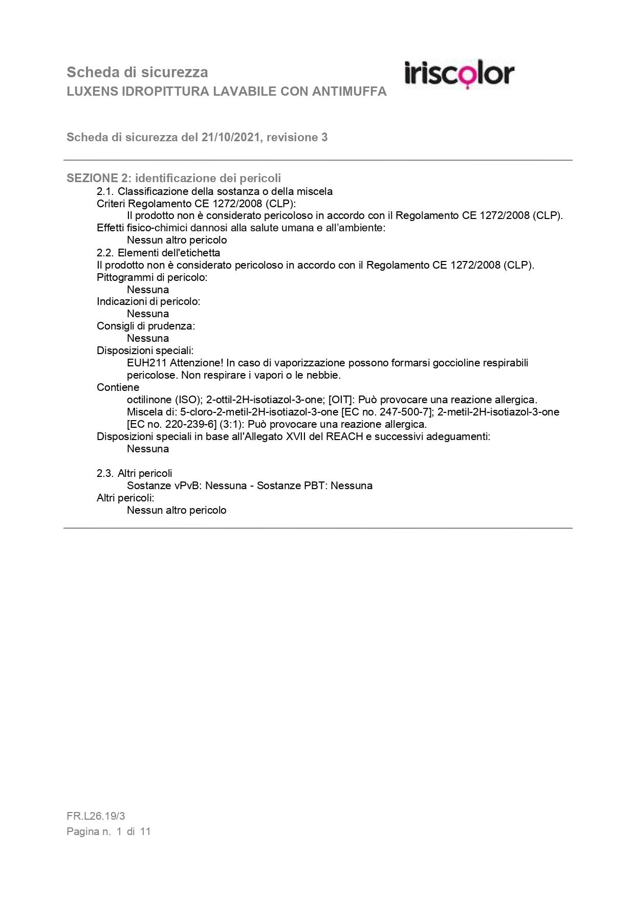 Pittura per interni per parete e soffitto antimuffa, LUXENS Extra Opaca bianco opaco, 14 L - 9