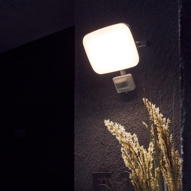 Proyector LED exterior con detector de movimiento INSPIRE Kanti rectangular luz neutra 4000K 30W 4050 lm IP44 resistente a salpicaduras