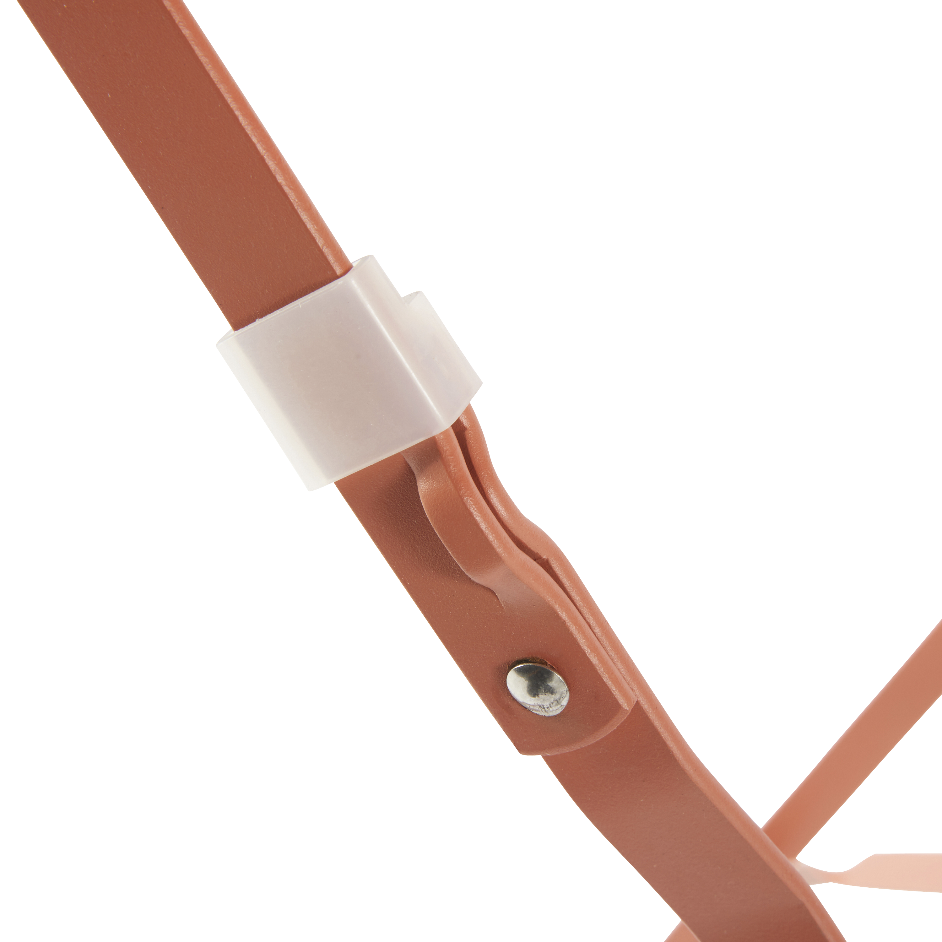 Conjunto refeição dobrável com mesa redonda 60 cm e 2 cadeiras em metal laranja-pastel Naterial Flora - 21