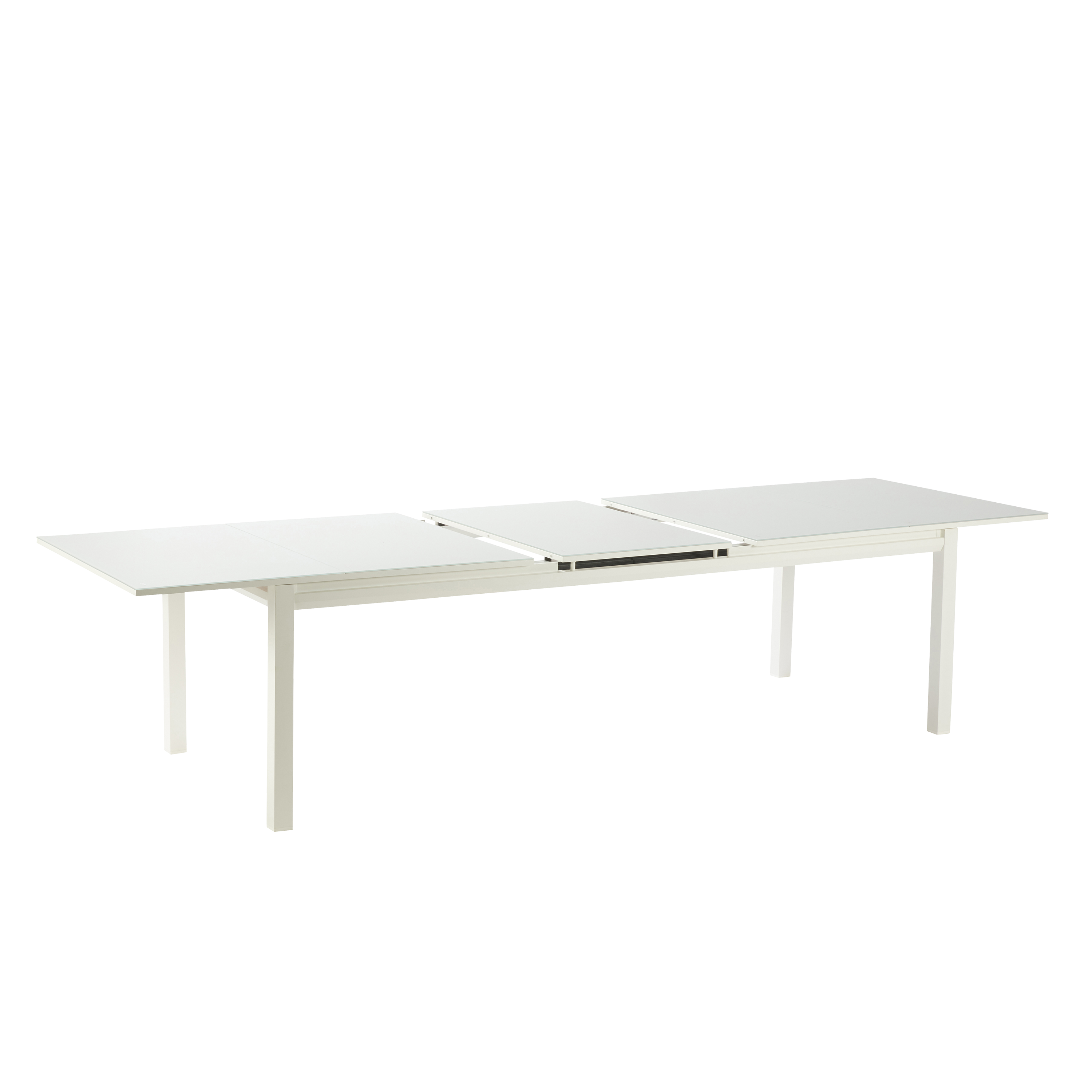 Mesa de jardín extensible naterial odyssea ii de aluminio de 256/320x76x100 cm