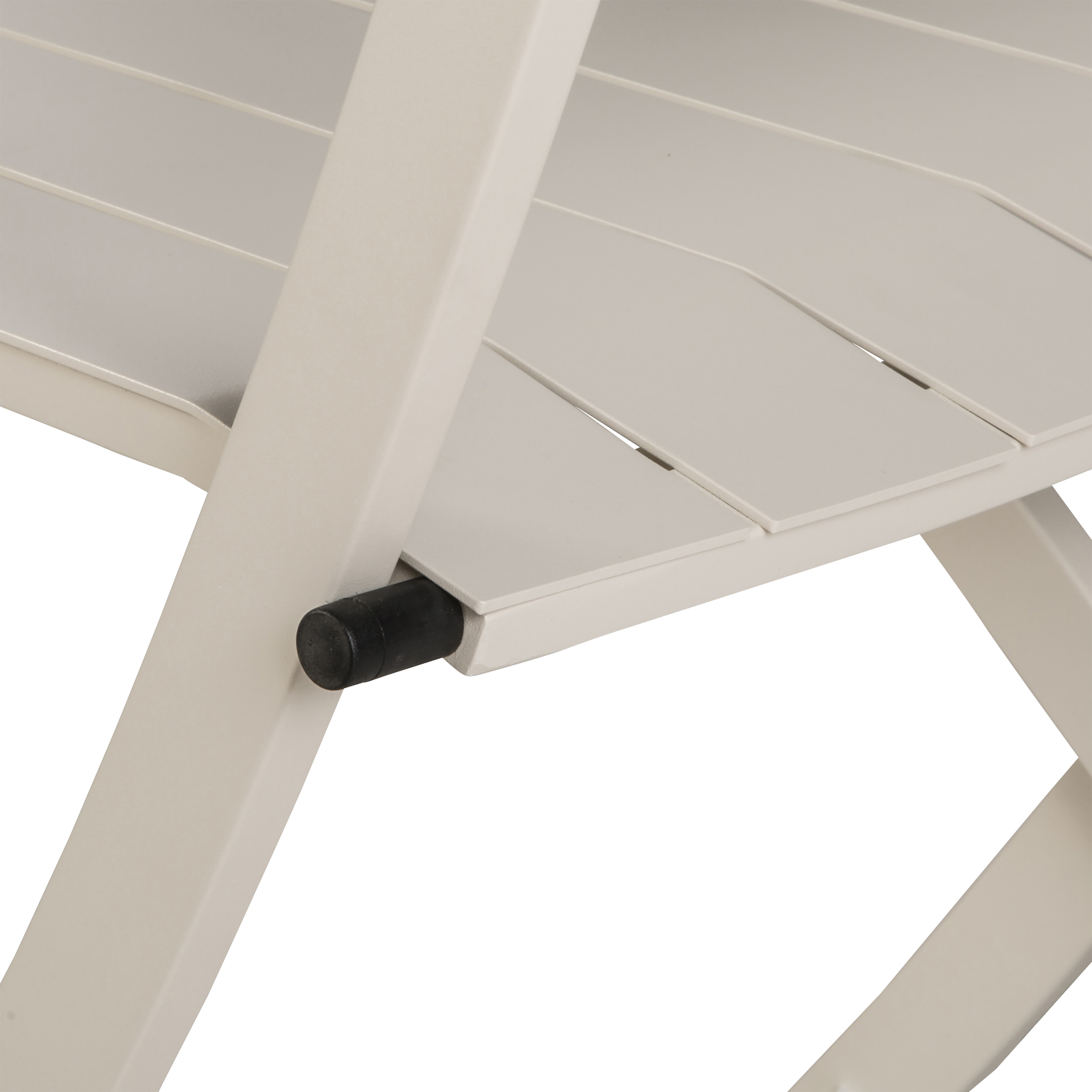 Sedia da giardino pieghevole in alluminio Idaho NATERIAL, seduta in alluminio beige - 14
