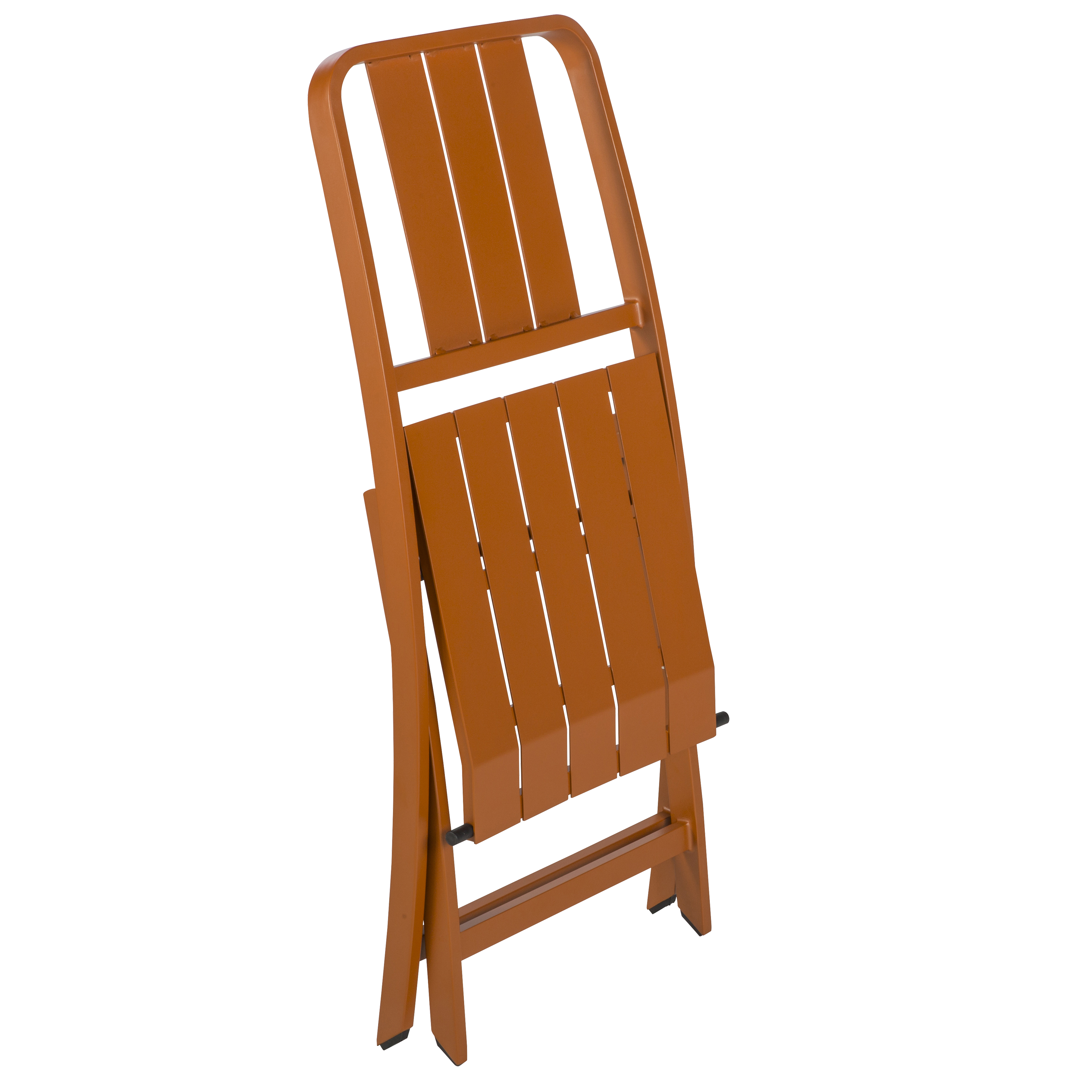 Sedia da giardino pieghevole in alluminio Idaho NATERIAL, seduta in alluminio arancione - 12