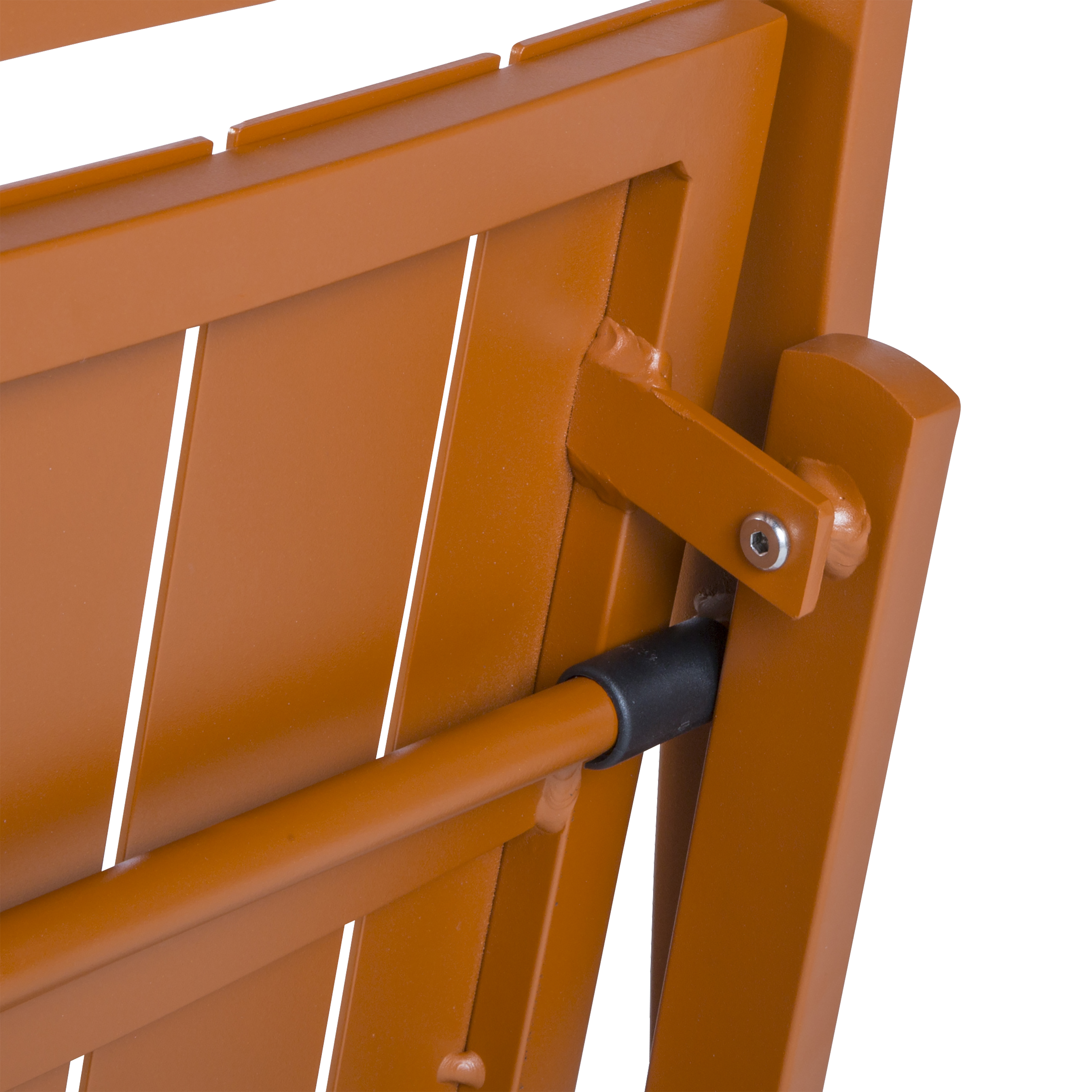 Sedia da giardino pieghevole in alluminio Idaho NATERIAL, seduta in alluminio arancione - 14