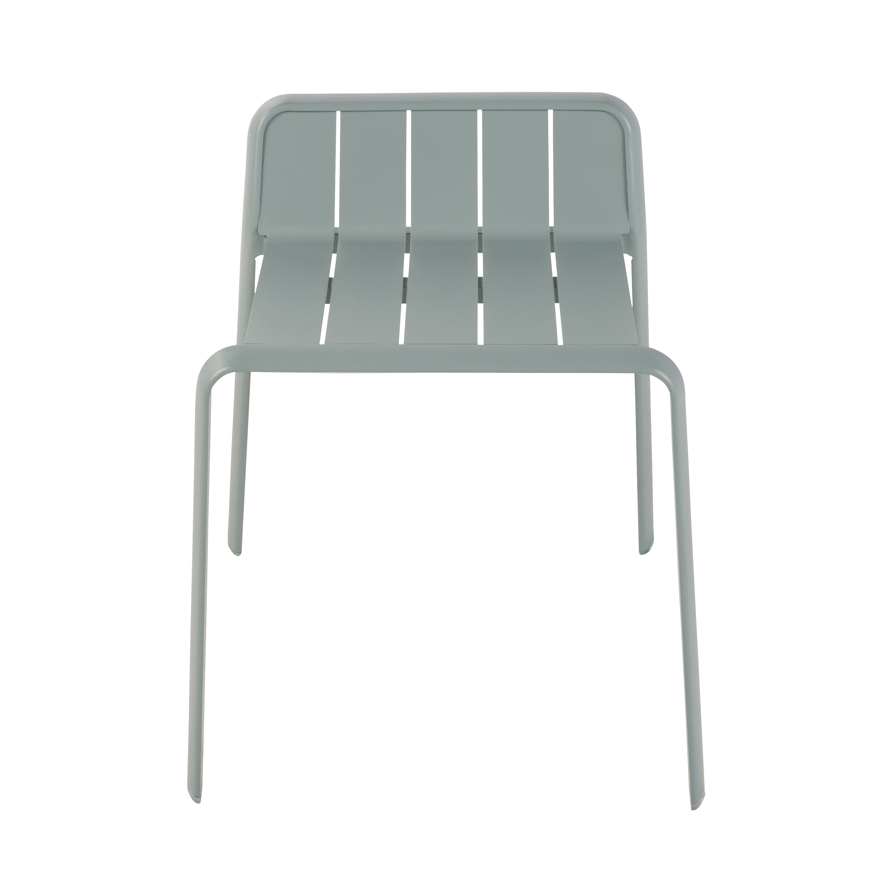 Sgabello da giardino in alluminio blu Idaho NATERIAL, seduta in alluminio azzurro - 8