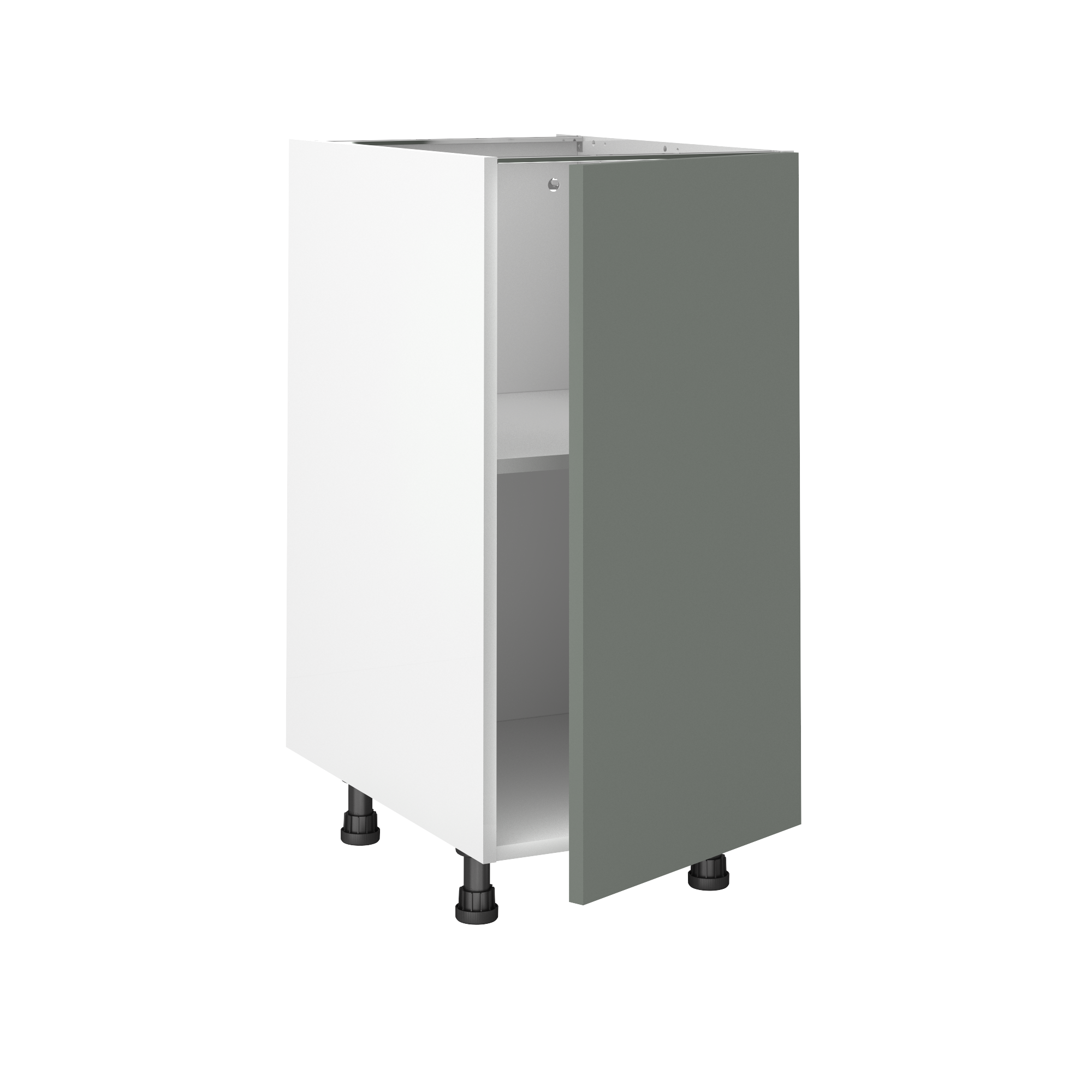 Mueble bajo de cocina delinia id viena verde mt 76,8x40 cm 1pta