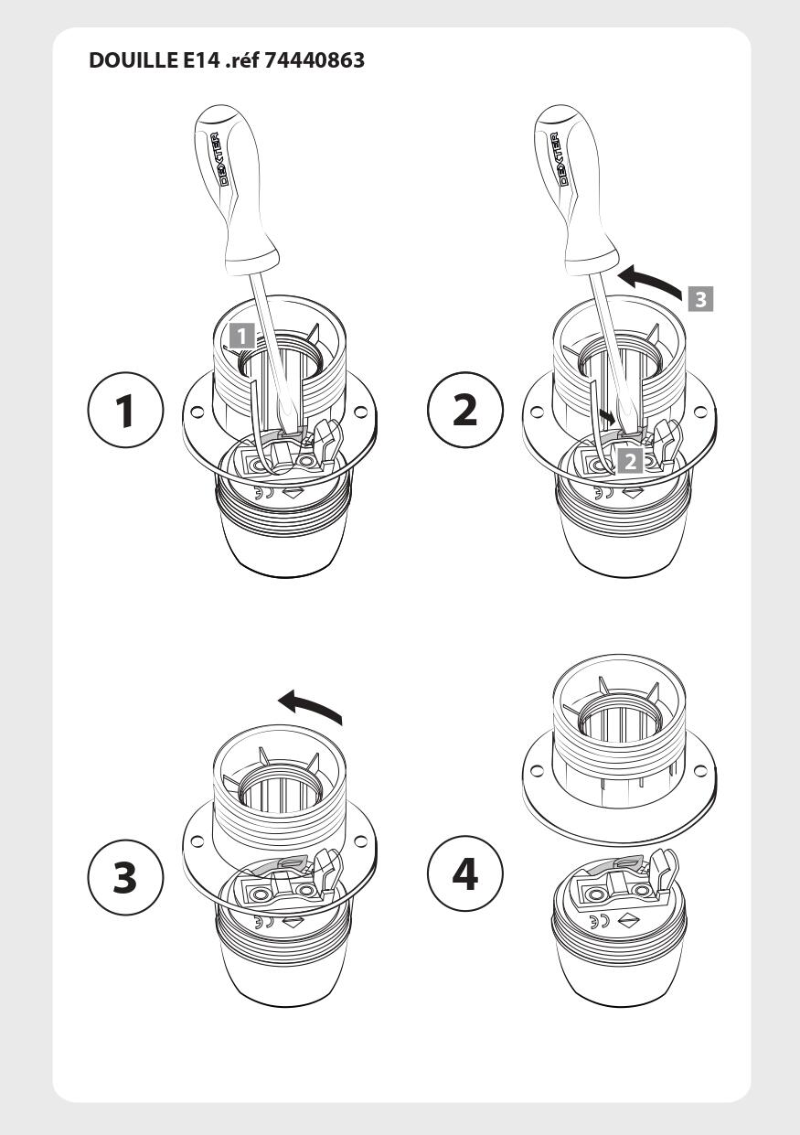 Casquilho e-27 com arandela dourado - 4