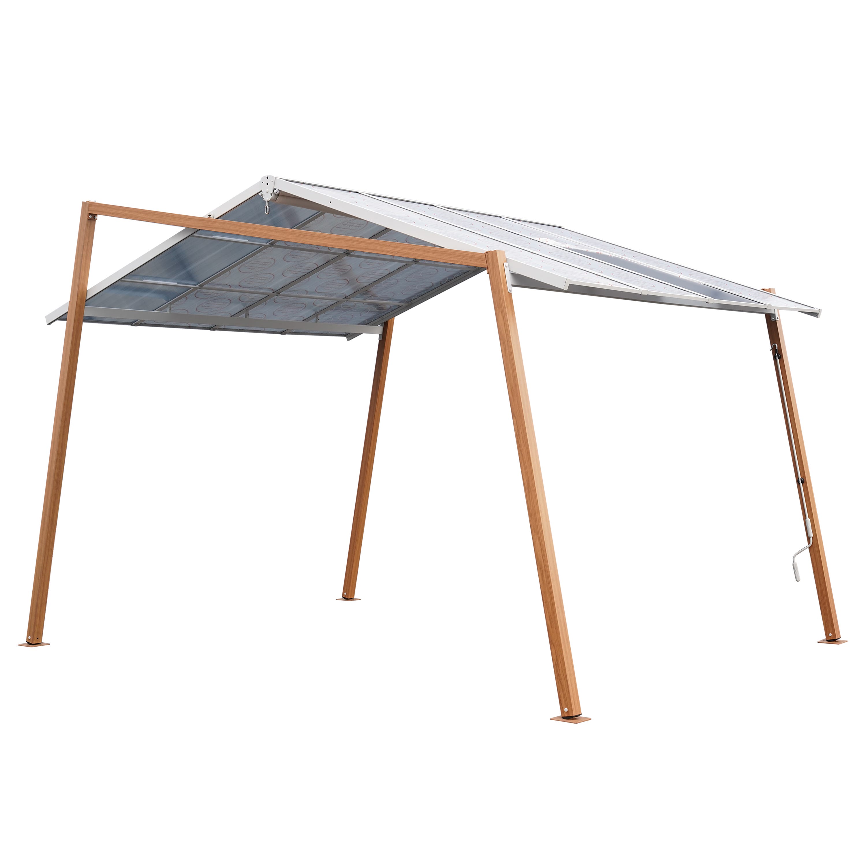 Tonnelle autoportant Oxia NATERIAL acier beige, 12 m² | Leroy Merlin