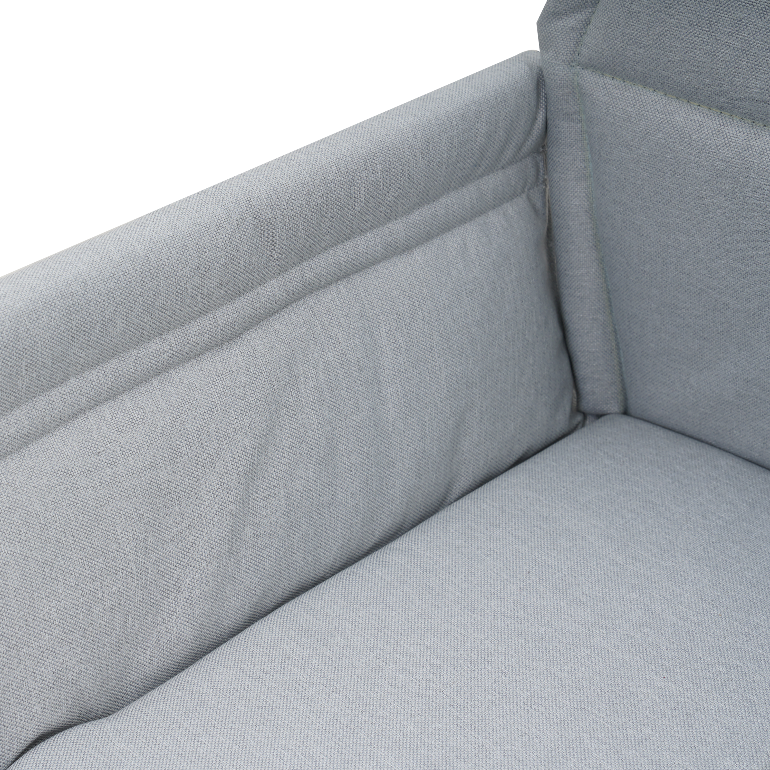 Sedia da giardino con cuscino grigio e braccioli Orion NATERIAL struttura in alluminio grigio, seduta in polipropilene grigio - 12