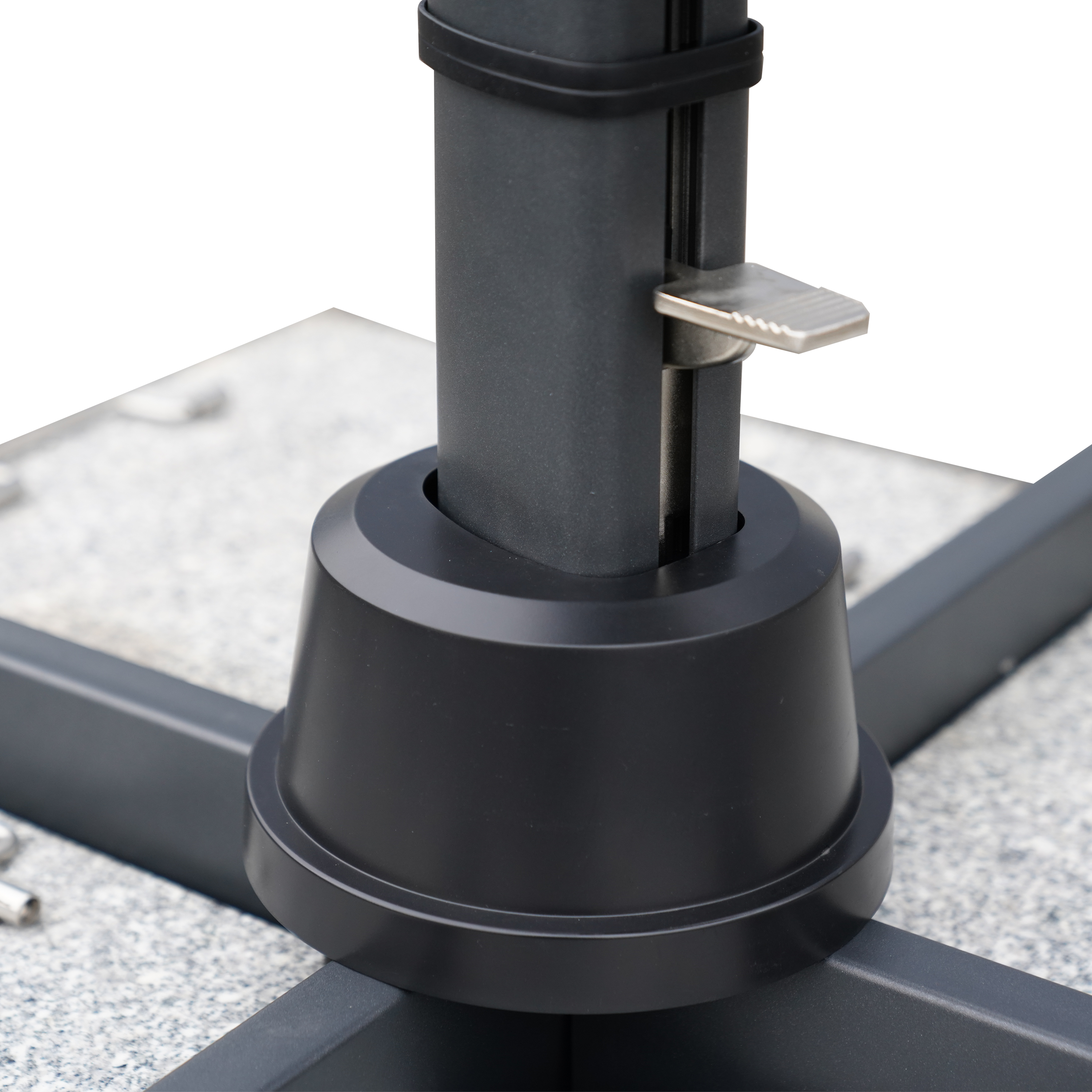 Guarda-sol excêntrico NATERIAL SOMBRA 392X293CM BRANCO - 7