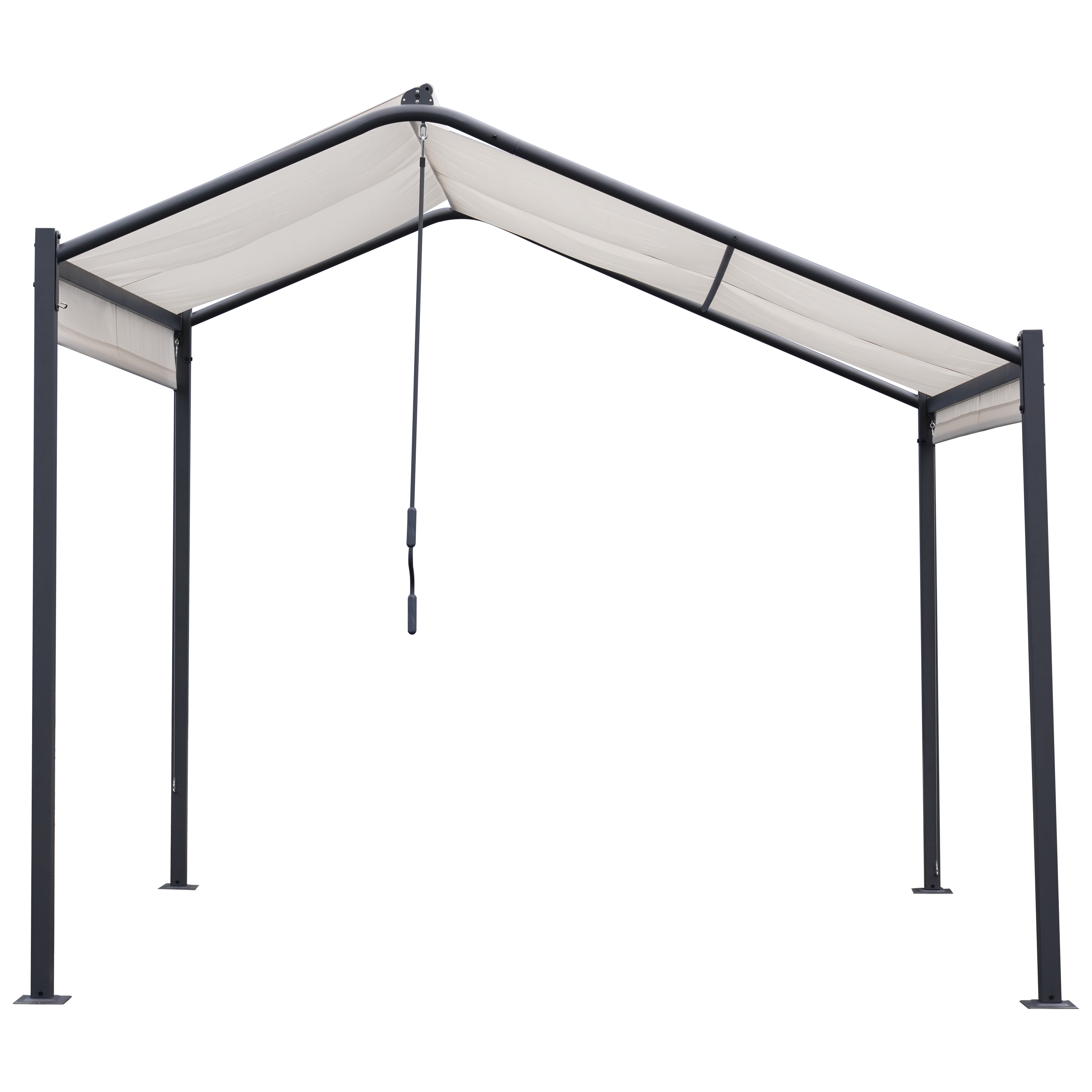 Tonnelle autoportant Cassy NATERIAL acier blanc, 9 m² | Leroy Merlin