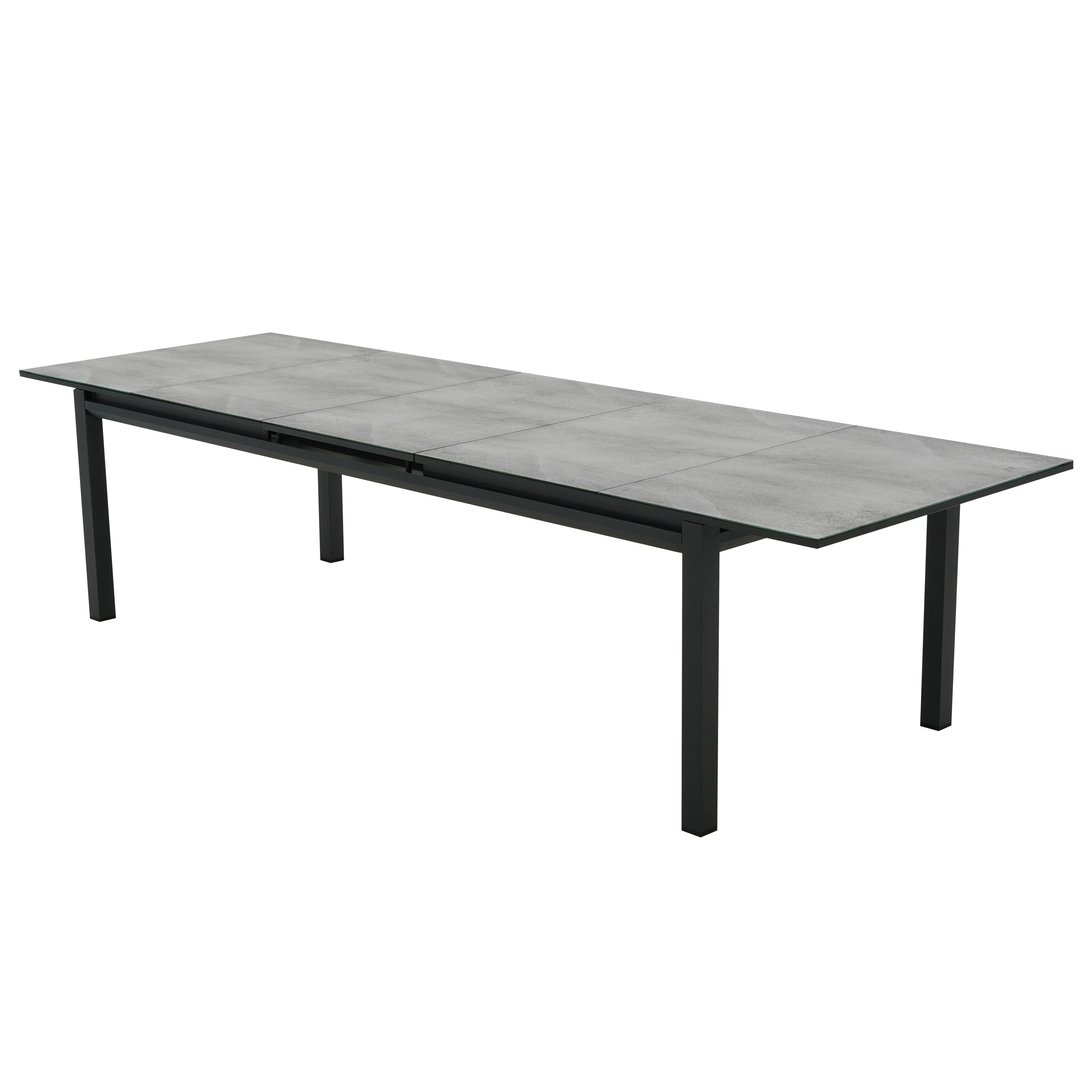 Mesa de jardín extensible naterial odyssea de aluminio de 256/320x76x100 cm