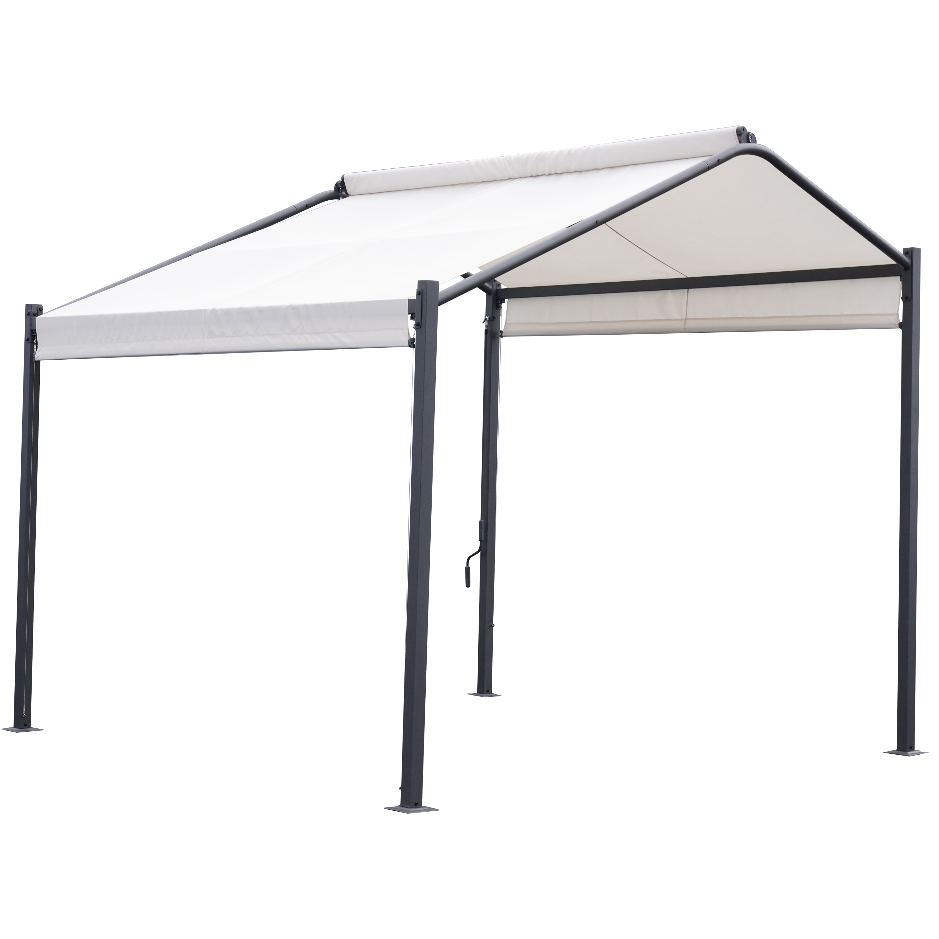 NATERIAL Gazebo autoportante Cassy em aço branco - 1