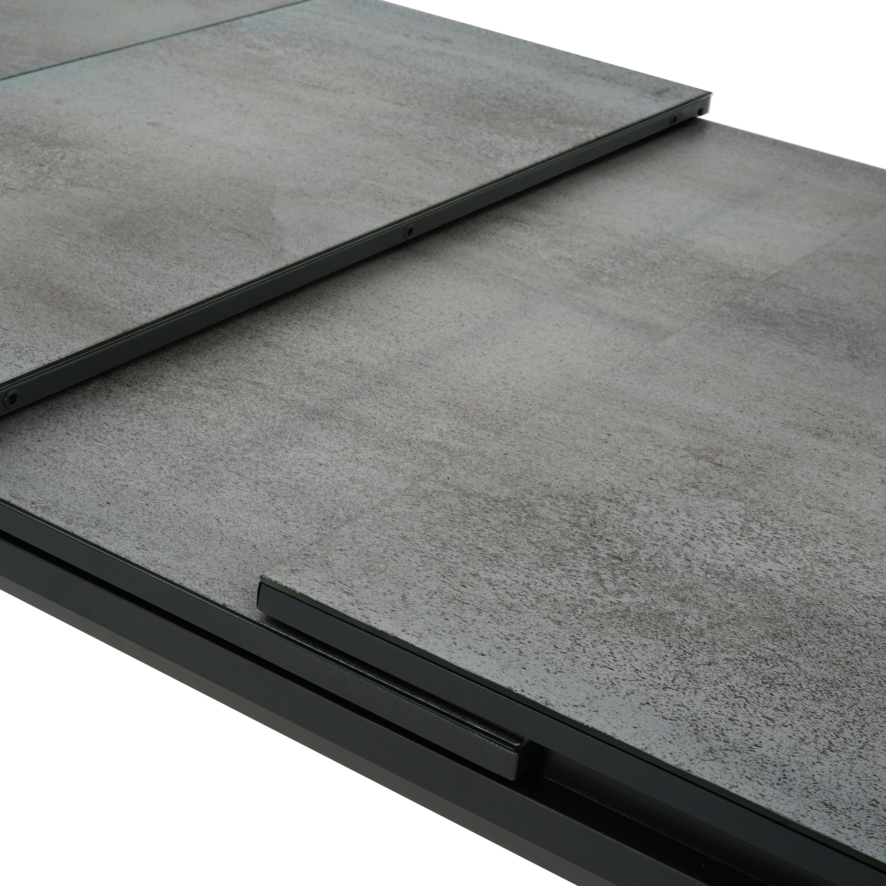 Tavolo da giardino allungabile Odyssea NATERIAL in alluminio antracite con piano in vetro  per 8 persone 180/240x100cm - 14