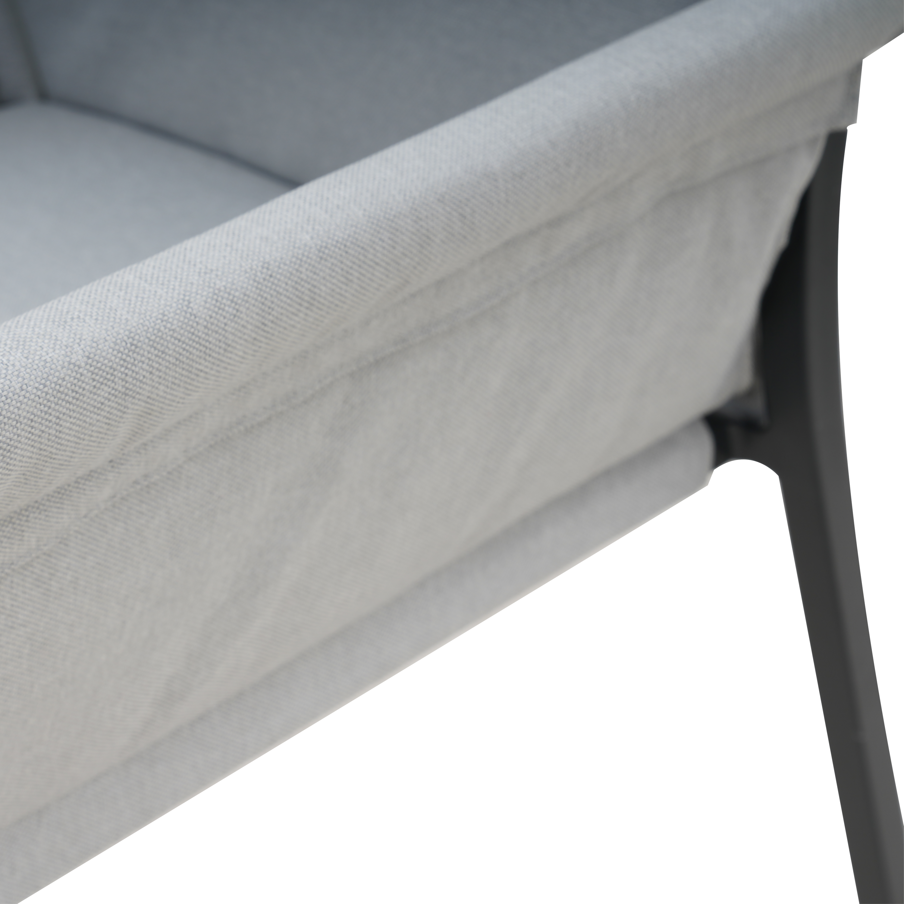 Sedia da giardino con cuscino grigio e braccioli Orion NATERIAL struttura in alluminio grigio, seduta in polipropilene grigio - 13