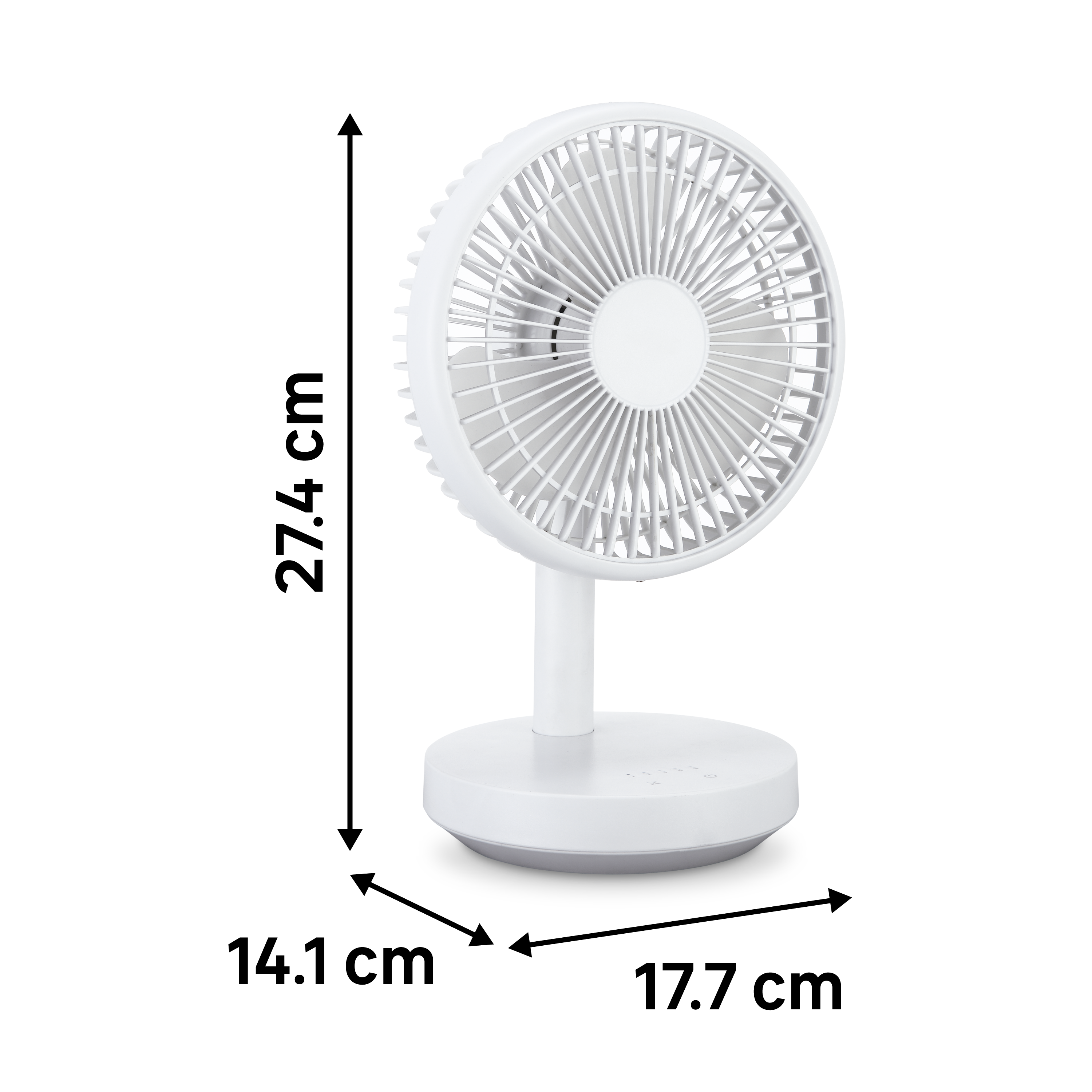 Ventoinha de mesa Equation USB 4 velocidades 17cm 6,5W branco - 3