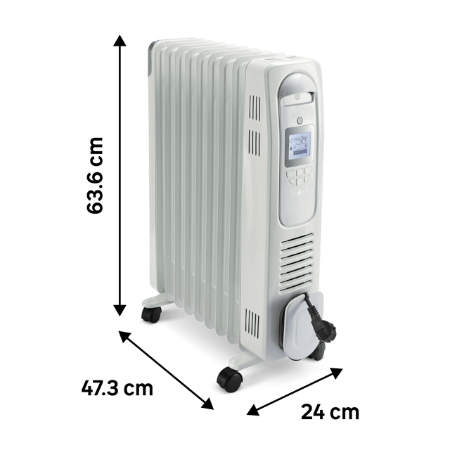 Radiateur bain d'huile électrique 2000W EQUATION blanc