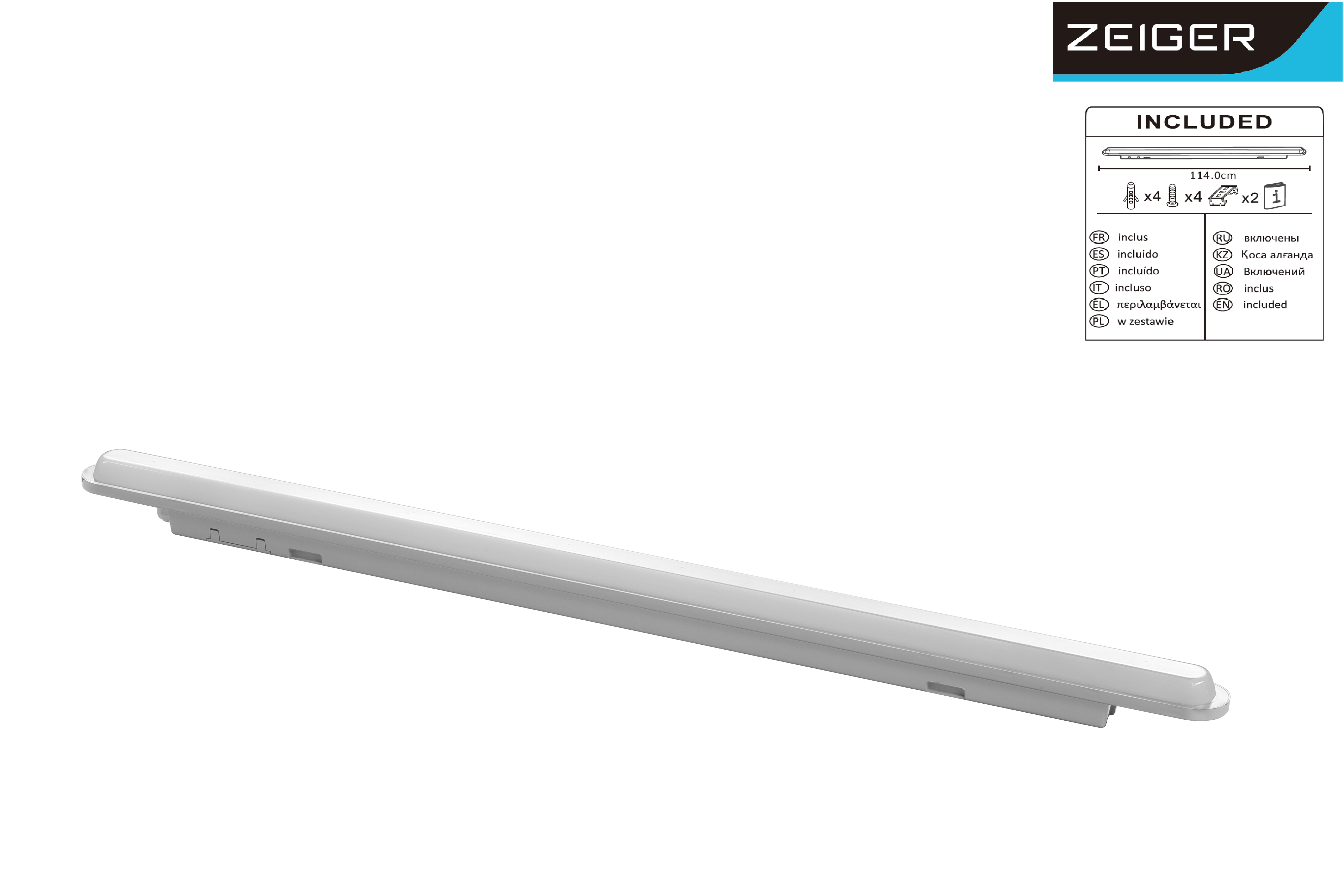 PANTALLA ESTANCA LED 20W 114CM LUZ NEUTRA - 4