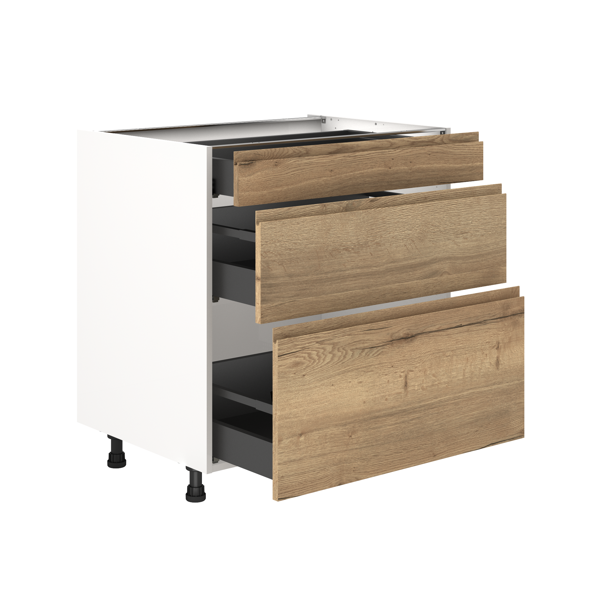 Obi meuble bas casserolier l 60 cm - décor chene clair en ance Clasf maison-ja