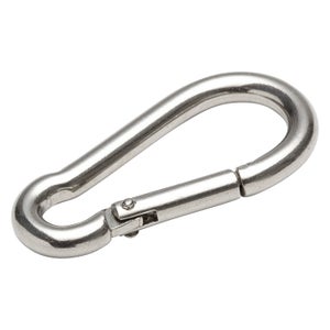 Mousquetons Acier Inox 304 - Lot De 8 - 80mm - Charge 250kg - Pour Sac à Dos, Camping, Randonnée