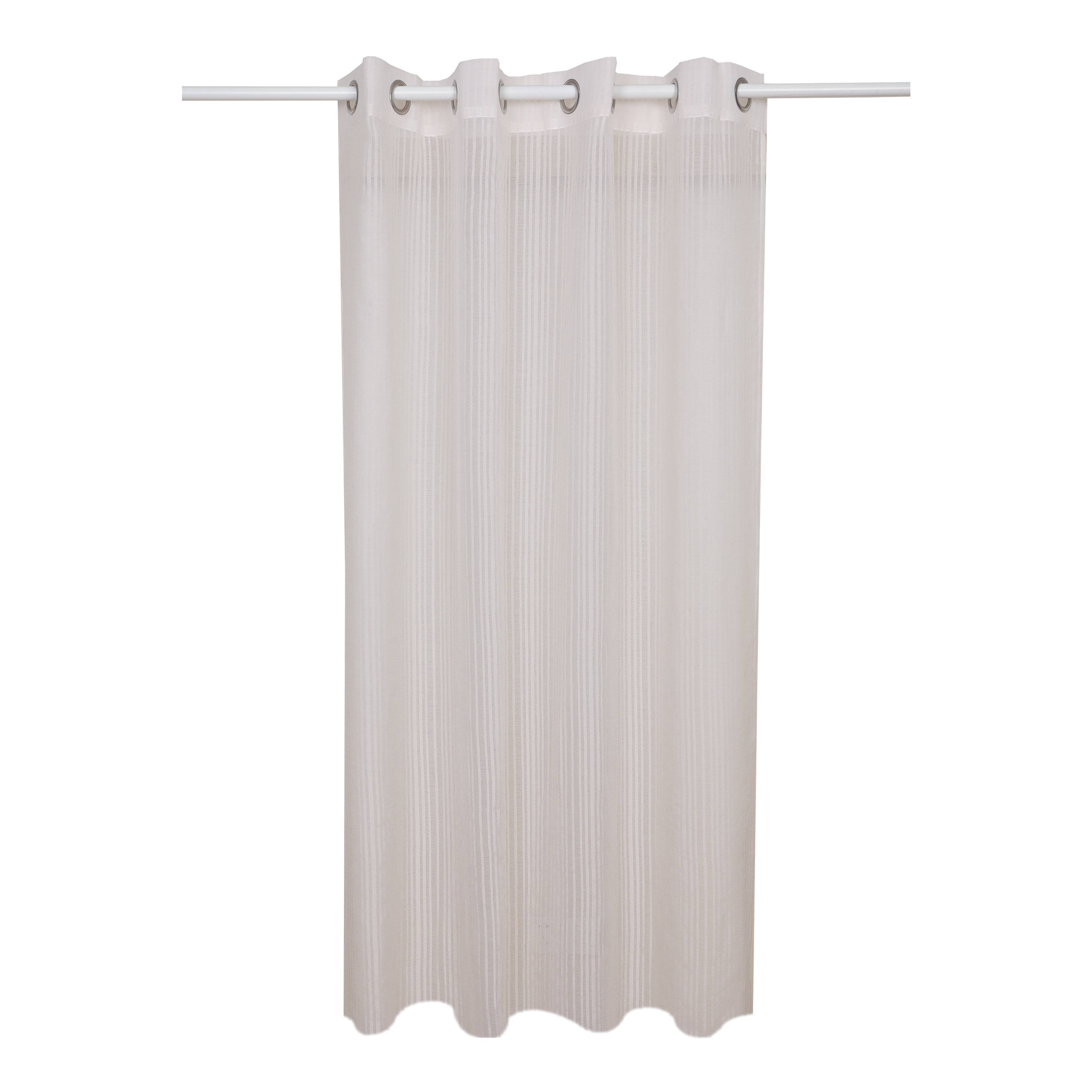 Cortinado ilhós Pricillia 140x280cm bege Inspire - 2