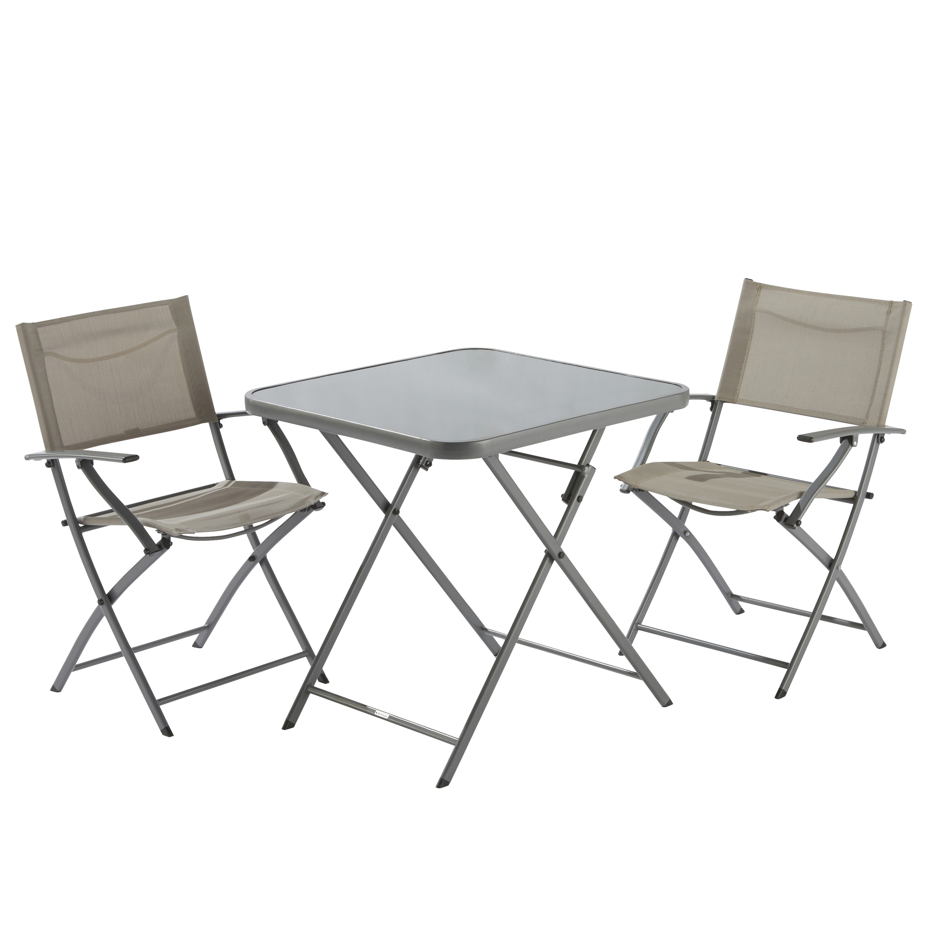 Fauteuil de jardin NATERIAL Emys en acier taupe - 7